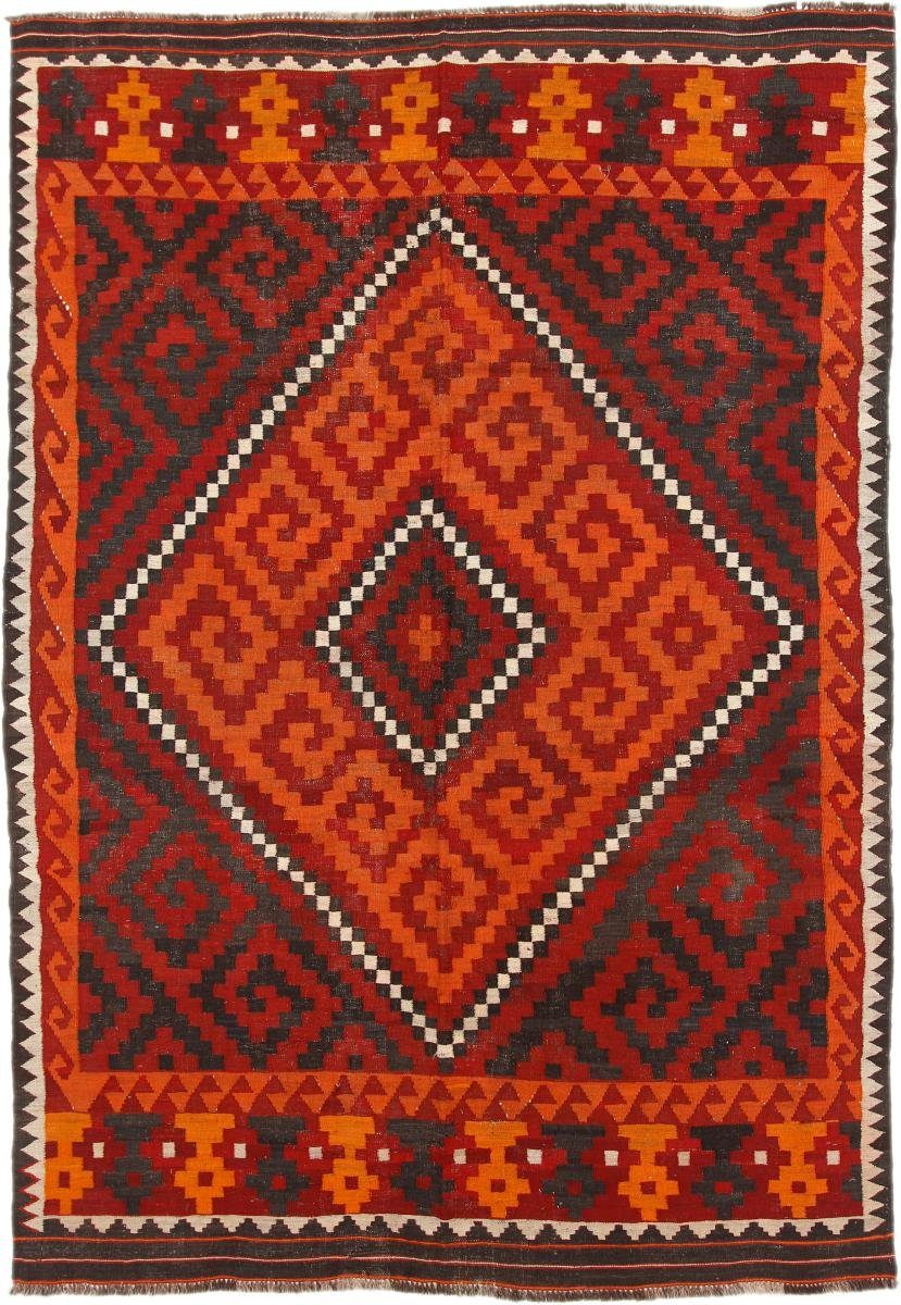 Orientteppich Kelim Afghan Antik 202x290 Handgewebter Orientteppich, Nain Trading, rechteckig, Höhe: 3 mm