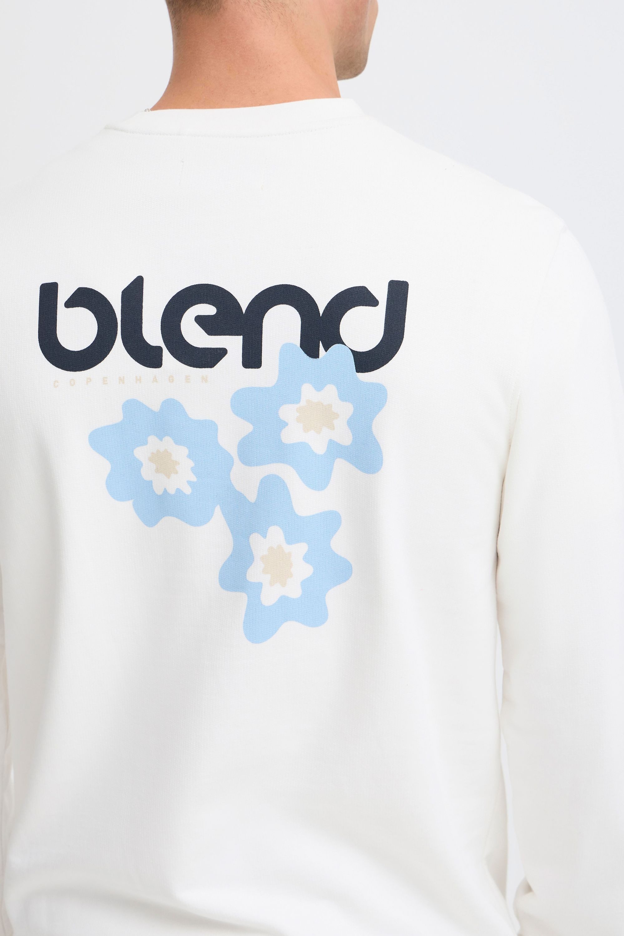 Blend Rundhalspullover BHBrody Lässiges Sweatshirt mit auffälligem Backprint