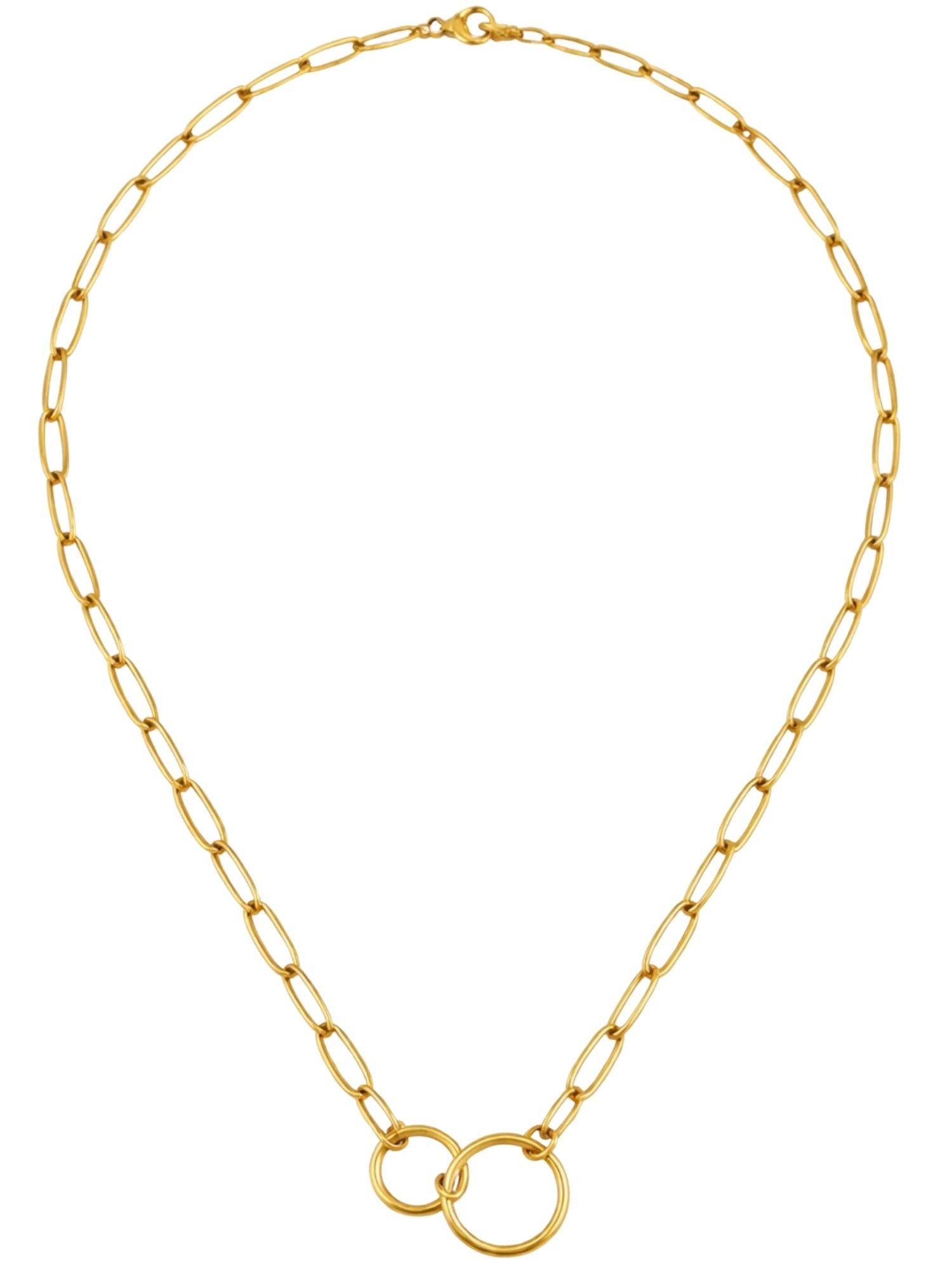 BS Schmuckdesign Gliederkette Halskette Damen Kreiskette verbundene Ringe v günstig online kaufen