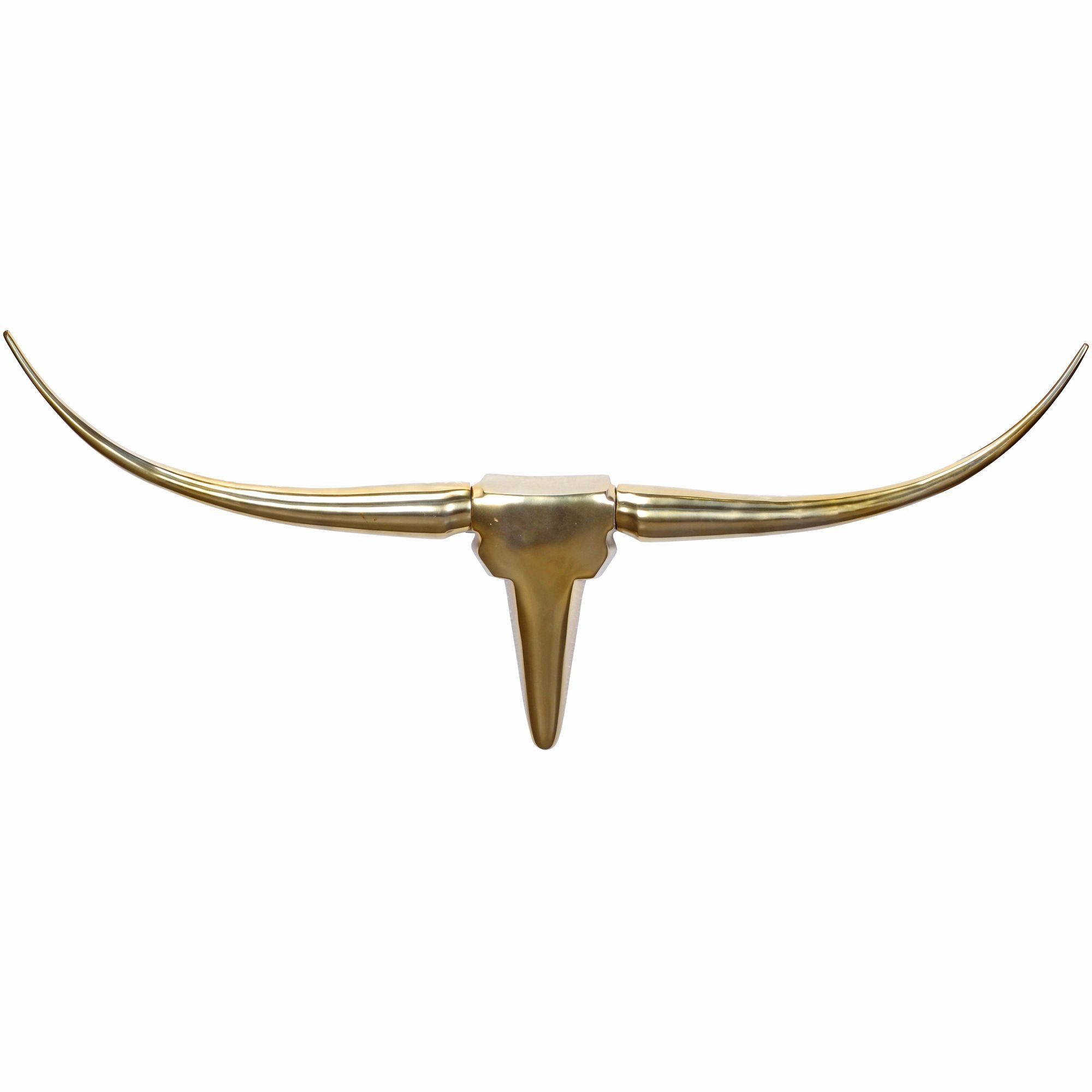 freiraum Hängedekoration Hängedekoration >BULL< in bronzefarben, Lackiertes Aluminium - 100x40x, in bronzefarben, Lackiertes Aluminium - 100x40x6 (BxHxT)