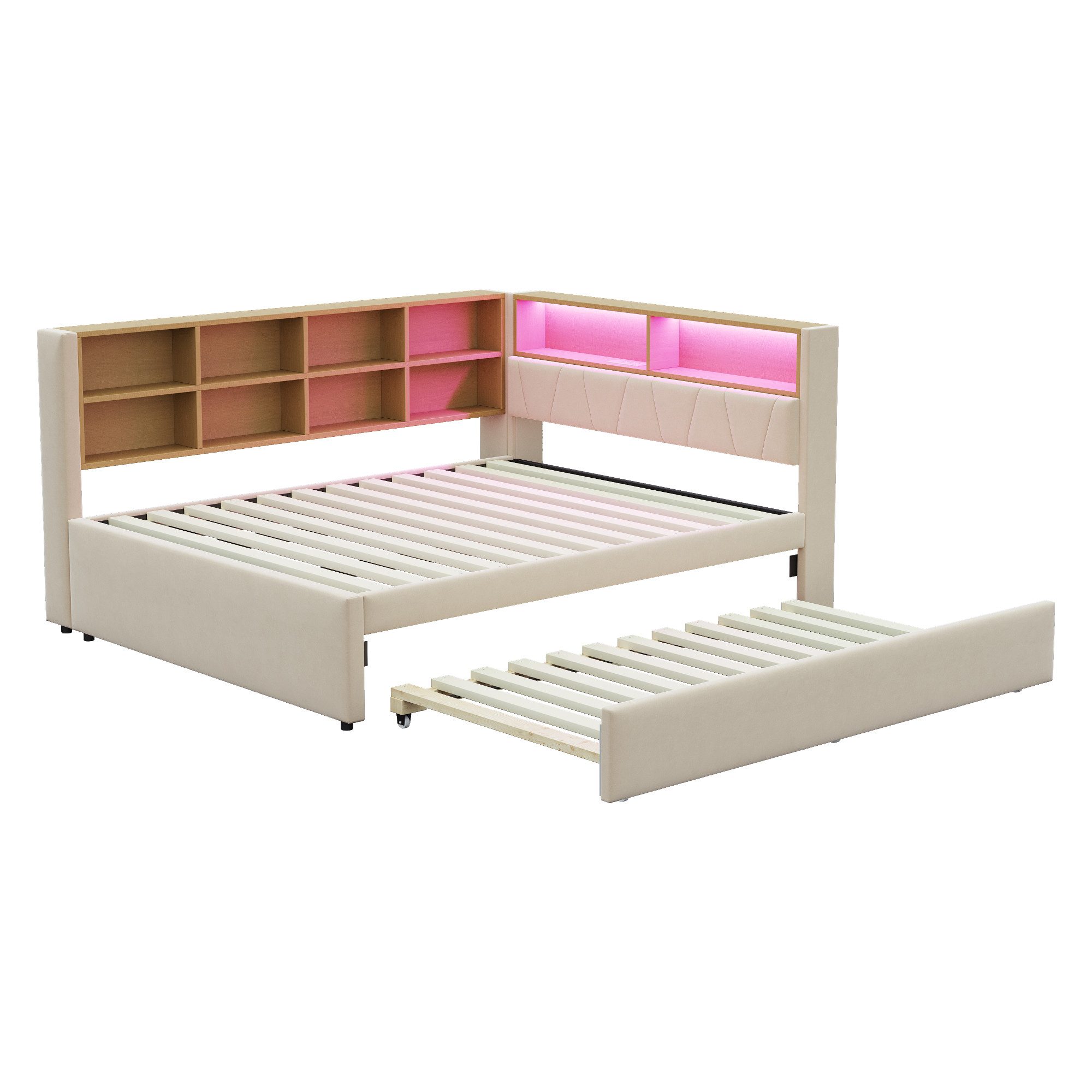 REDOM Kinderbett Doppelbett Stauraumbett Gästebett Kinderbett günstig online kaufen