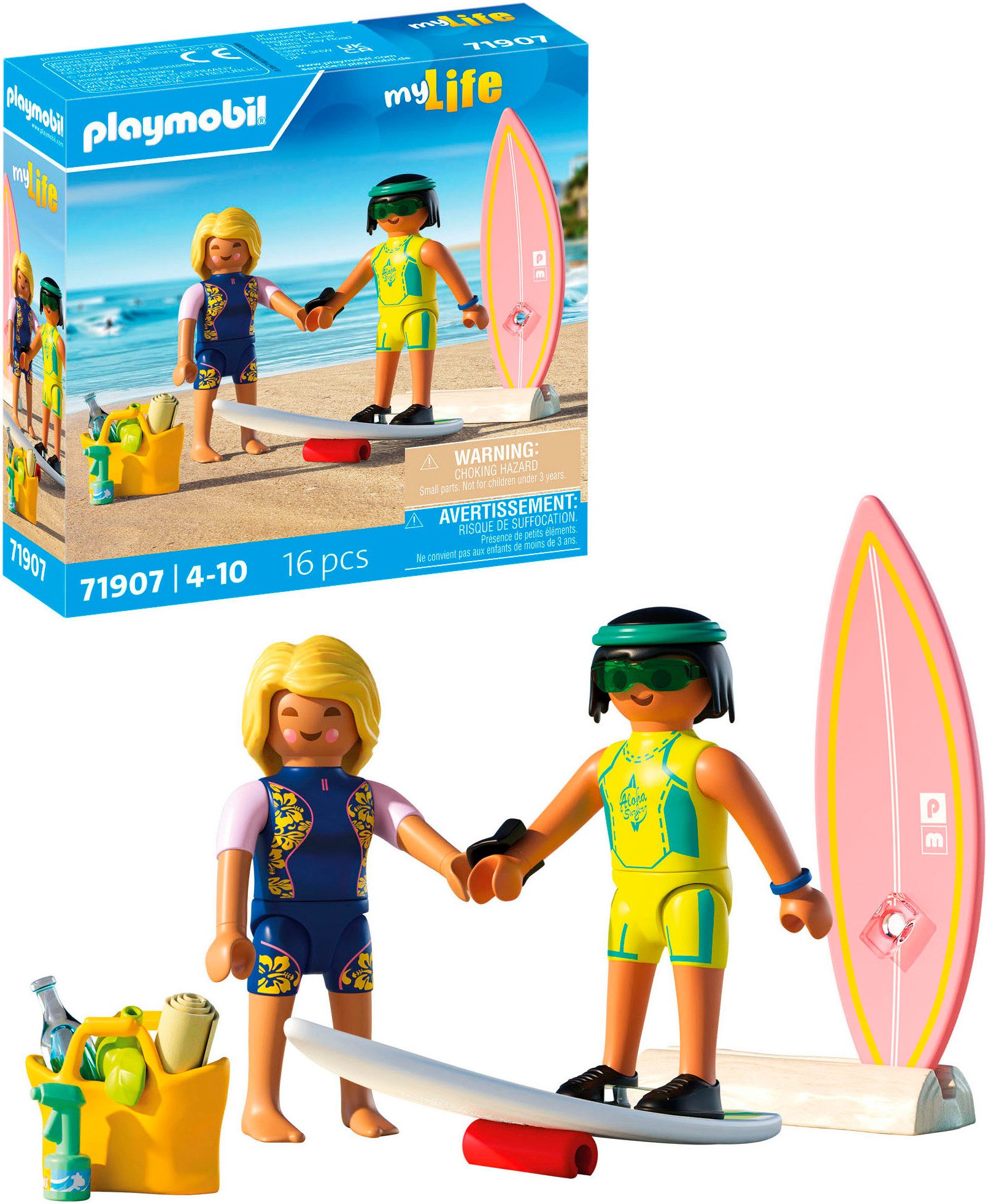 Playmobil® Kleine Surfschule (71907), My Life Konstruktions-Spielset, (16 S günstig online kaufen