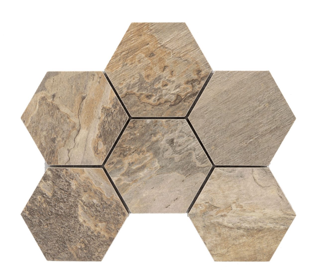 KNG Mosaikfliesen Mosaikfliese Stone Art 26 x 20 cm sand-beige, Feinsteinzeug, Beige