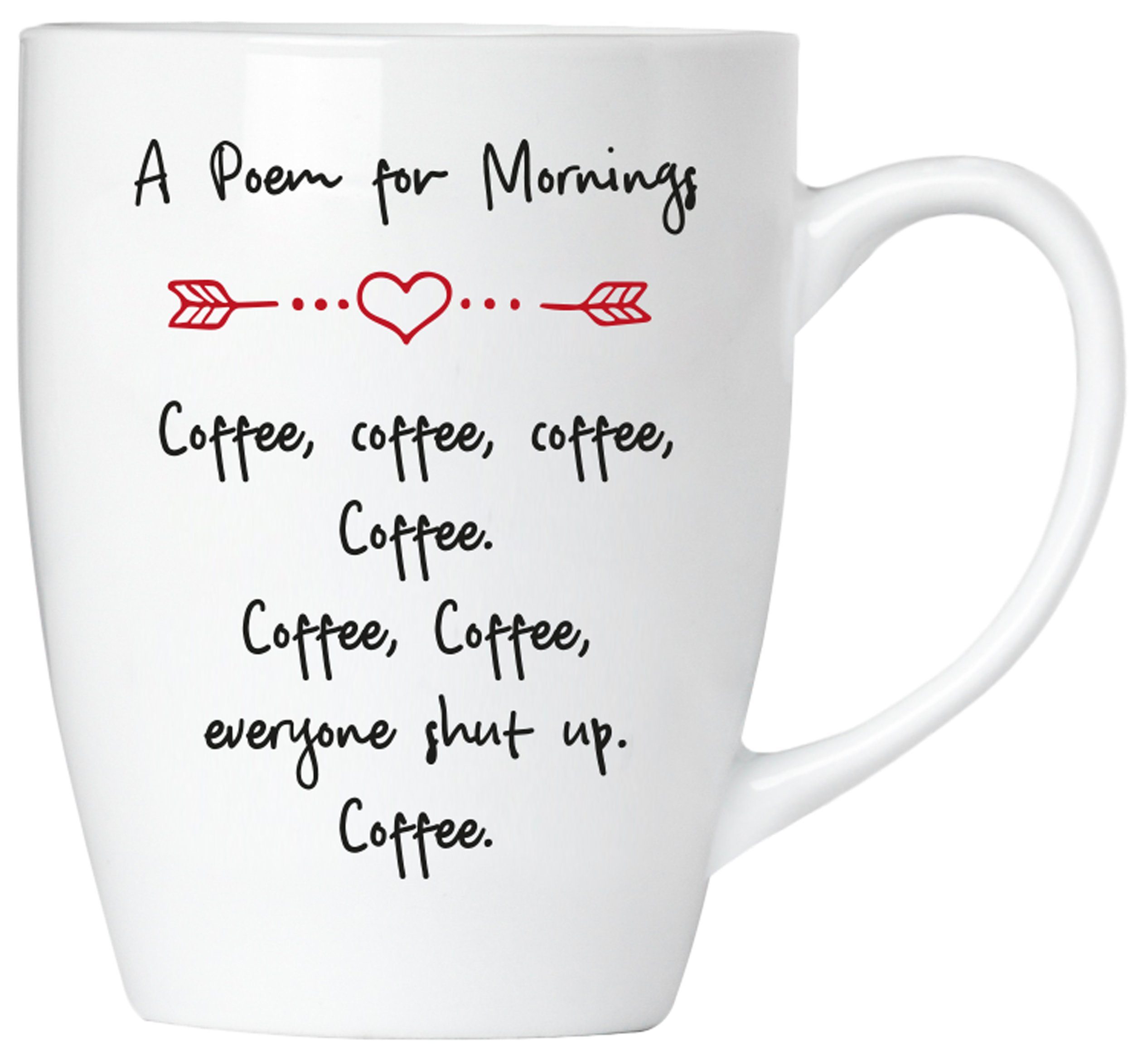 Spruch -...", Kaffee-Liebe Motivtassen "shh Tassen BRUBAKER mit mit "A lustig Kaffeebecher und Geschenkpackung Geschenkset, Poem..." Büro Tasse Keramik, Grußkarte, in Morgenmuffel, 2er-Set für Kaffeetassen