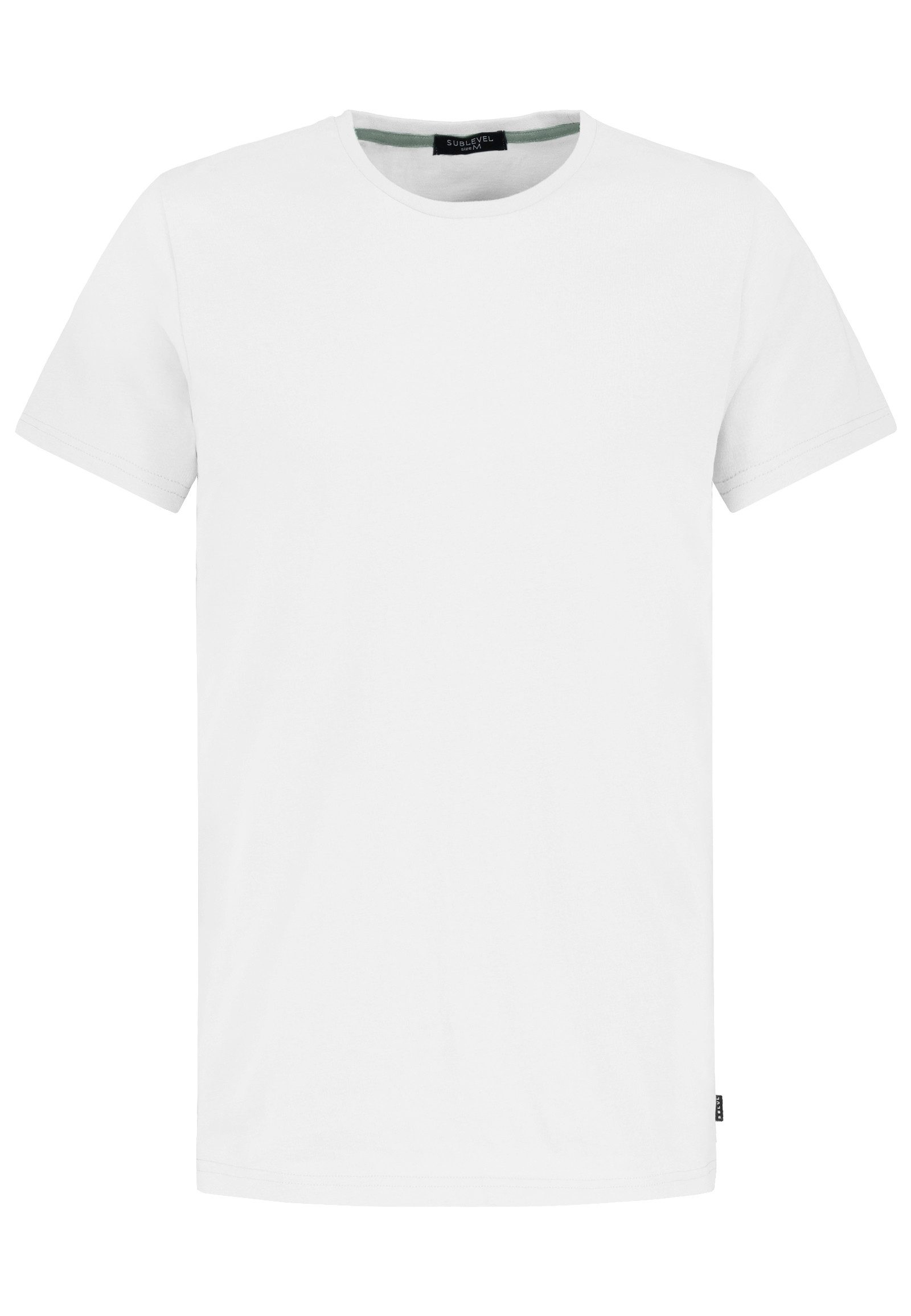 SUBLEVEL T-Shirt 5er Pack Rundhals T-Shirts Kurzarm Baumwolle (5-tlg) Basic T-Shirts