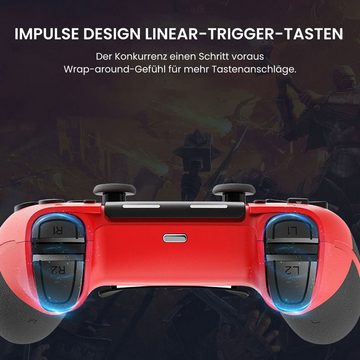 MAGICSHE Controller für PS4/PC Kabelloses Bluetooth Gamepad 800mAh Gaming-Controller