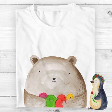 Mr. & Mrs. Panda T-Shirt Bär Gefühl - Weiß - Geschenk, T-Shirt mit Spruch, Frauen, Teddy, Wahn (1-tlg)