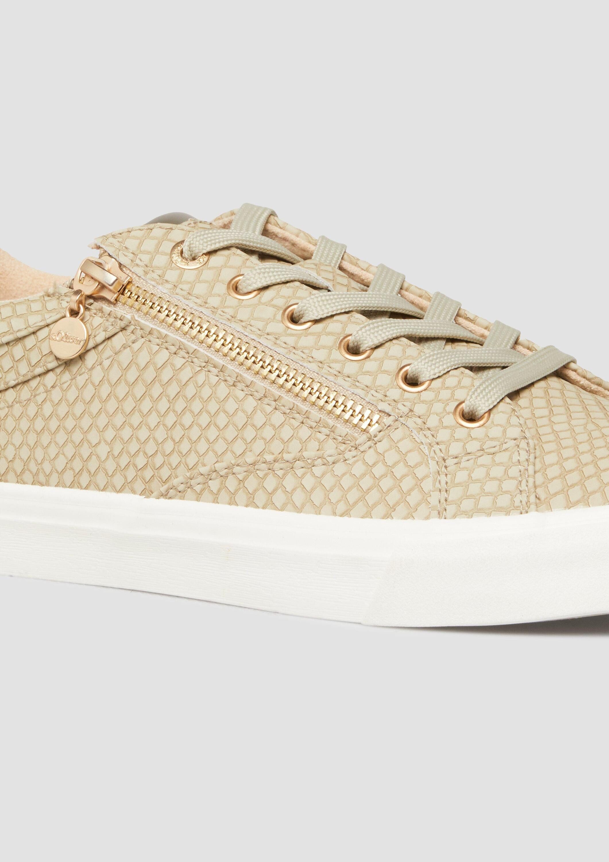 s.Oliver Sneakers Sneaker Sneaker mit Reißverschluss