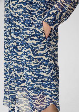 s.Oliver Minikleid Chiffon-Kleid mit Alloverprint Artwork