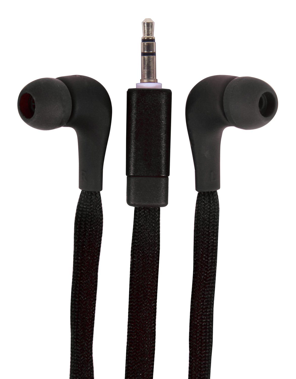 Schnürsenkel Kopfhörer schwarz Up (3,5mm Klinke) - Thumbs In-Ear-Kopfhörer