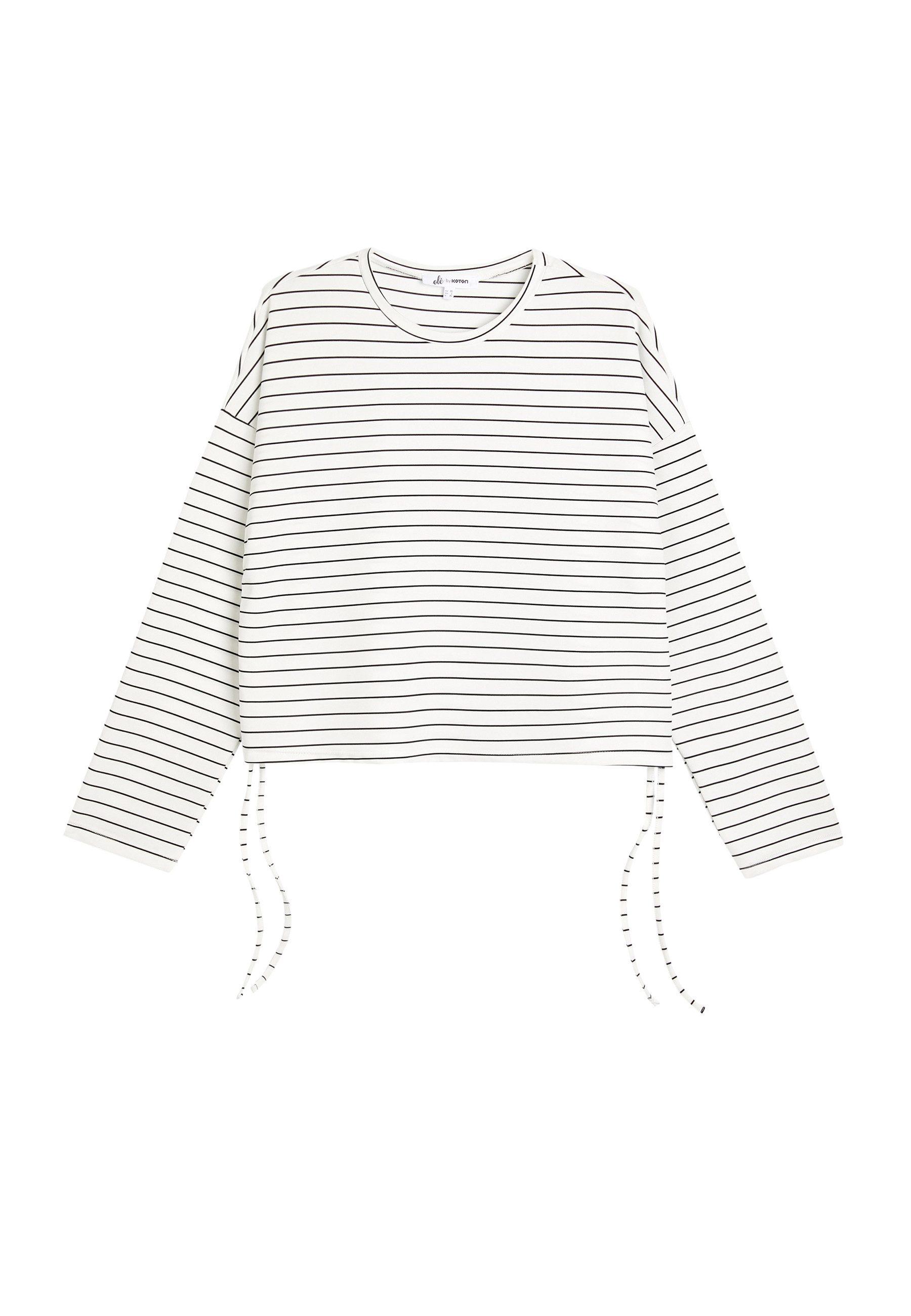 Koton Sweatshirt Rundhalsausschnitt Gerafft