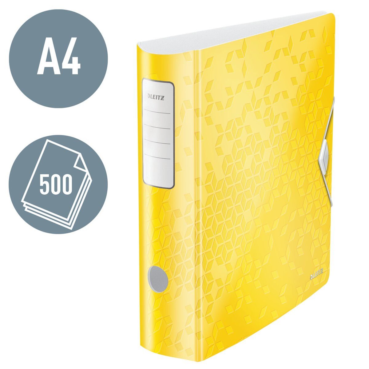 LEITZ Aktenordner Ordner Active Wow A4 Polyfoam breit gelb