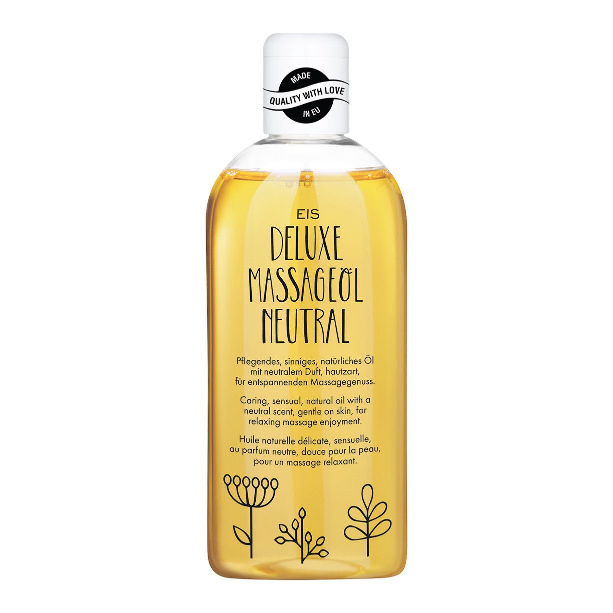 EIS Gleit- & Massageöl EIS Deluxe Massageöl, 250ml, neutraler Duft, aus pflegenden Ölen, 0-tlg.