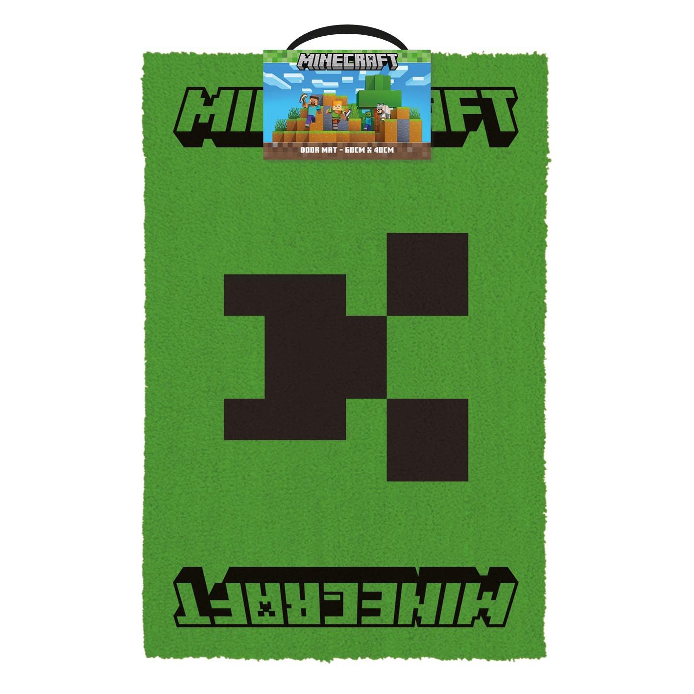 Fußmatte Minecraft - Creeper Face - Kokos Fußmatte - 60 x 40 cm