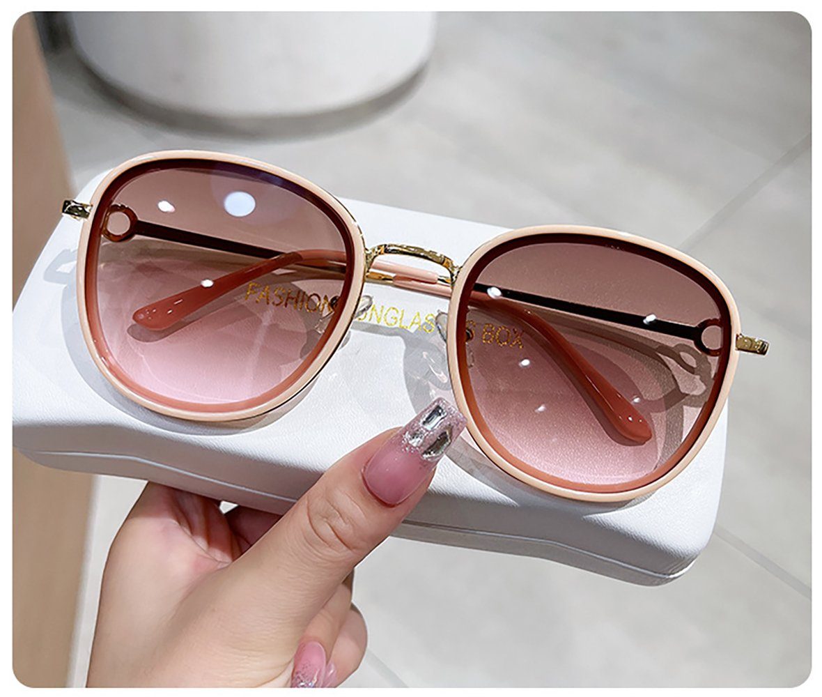 Sonnenbrille Unregelmäßige Roségold IBETTER Damen,Halbgestelle Farbverlauf Sonnenbrille Sonnenbrille