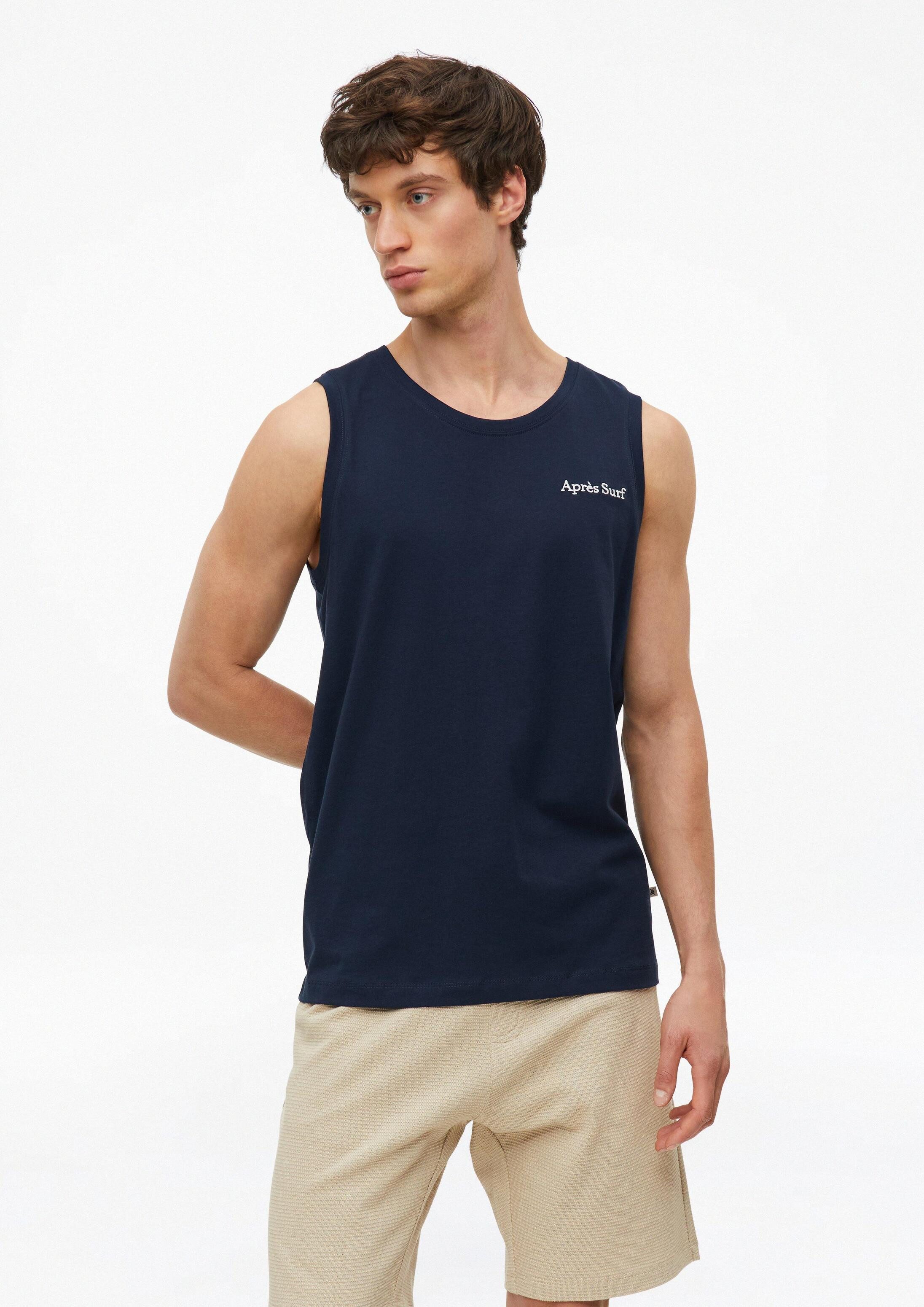 s.Oliver Muskelshirt T-Shirt Baumwoll-Top mit Stickerei