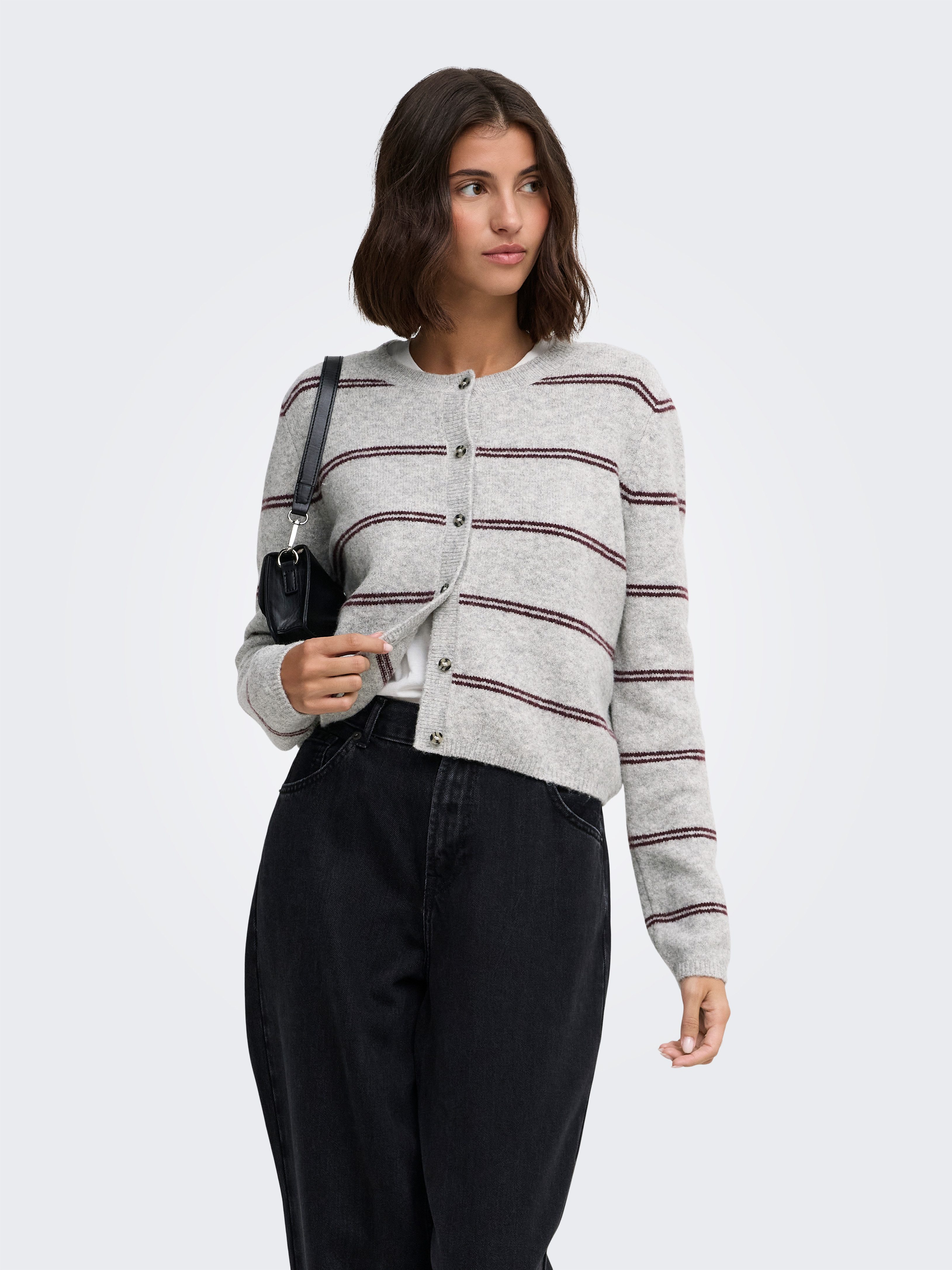 JDY Strickjacke JDYCHLOE LIFE L/S CARDIGAN KNT NOOS Materialmix