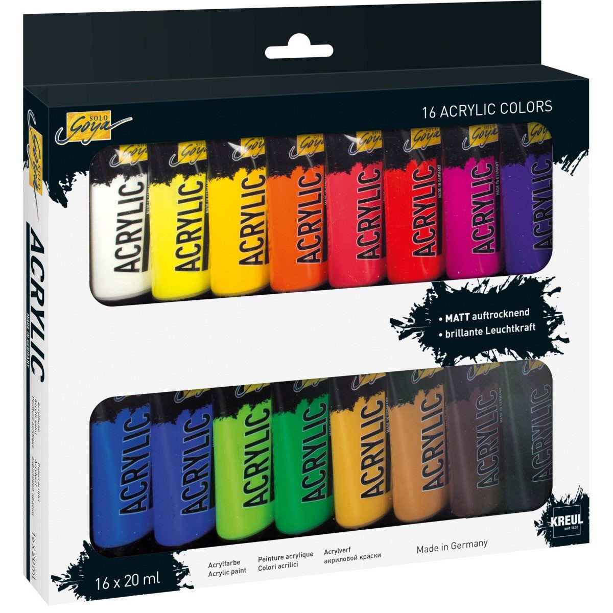 C. KREUL Acrylfarbe SOLO GOYA Acrylic 20ml Tuben 16er Set