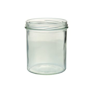 MamboCat Einmachglas 25er Set Sturzglas 350 ml Marmeladenglas Einmachglas Holzdekor Deckel, Glas