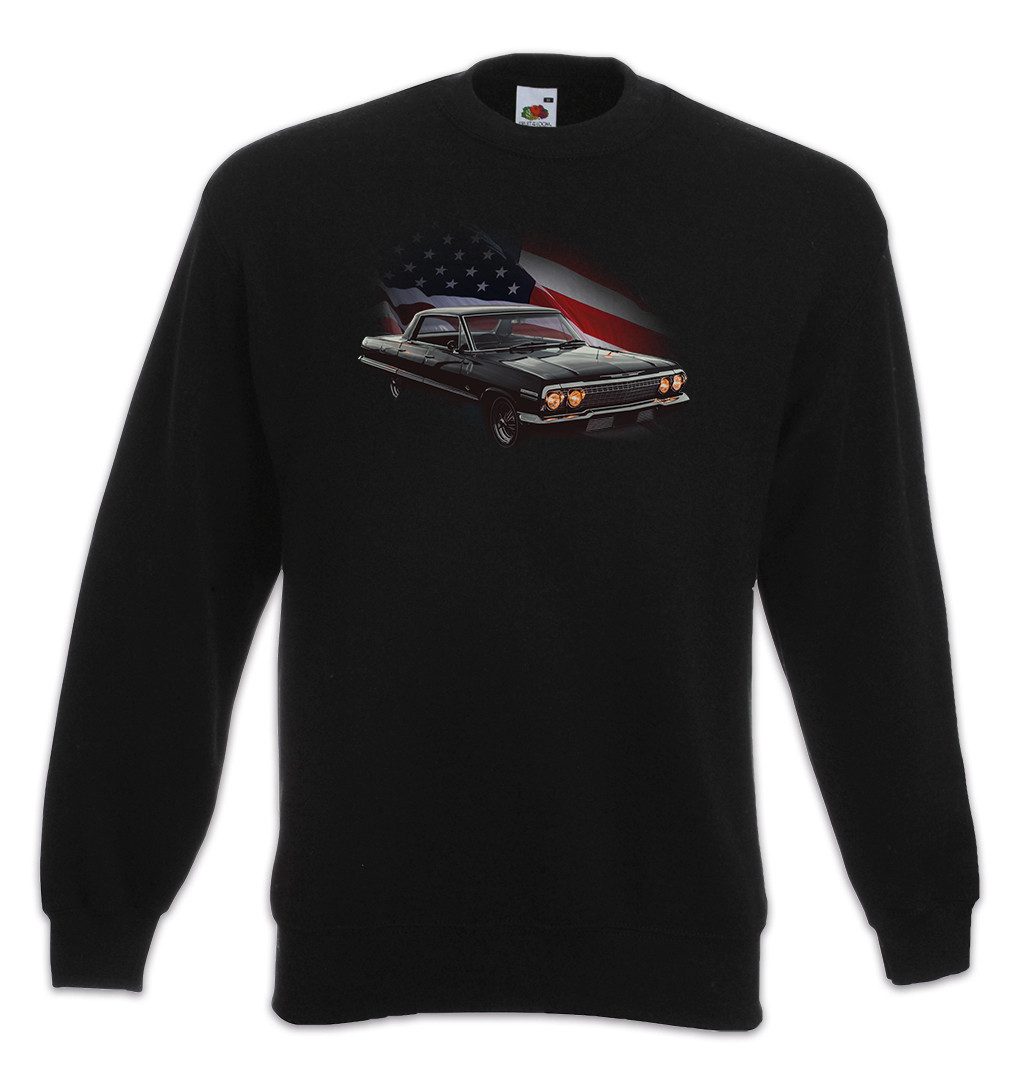 Sweatshirt American Muscle Car Sweatshirt Race Racing Auto Big Driver Block V8