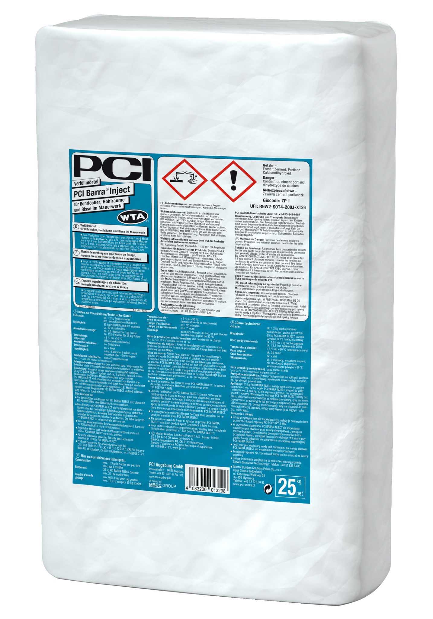 PCI Mörtel PCI Barra® Inject grau 25 kg