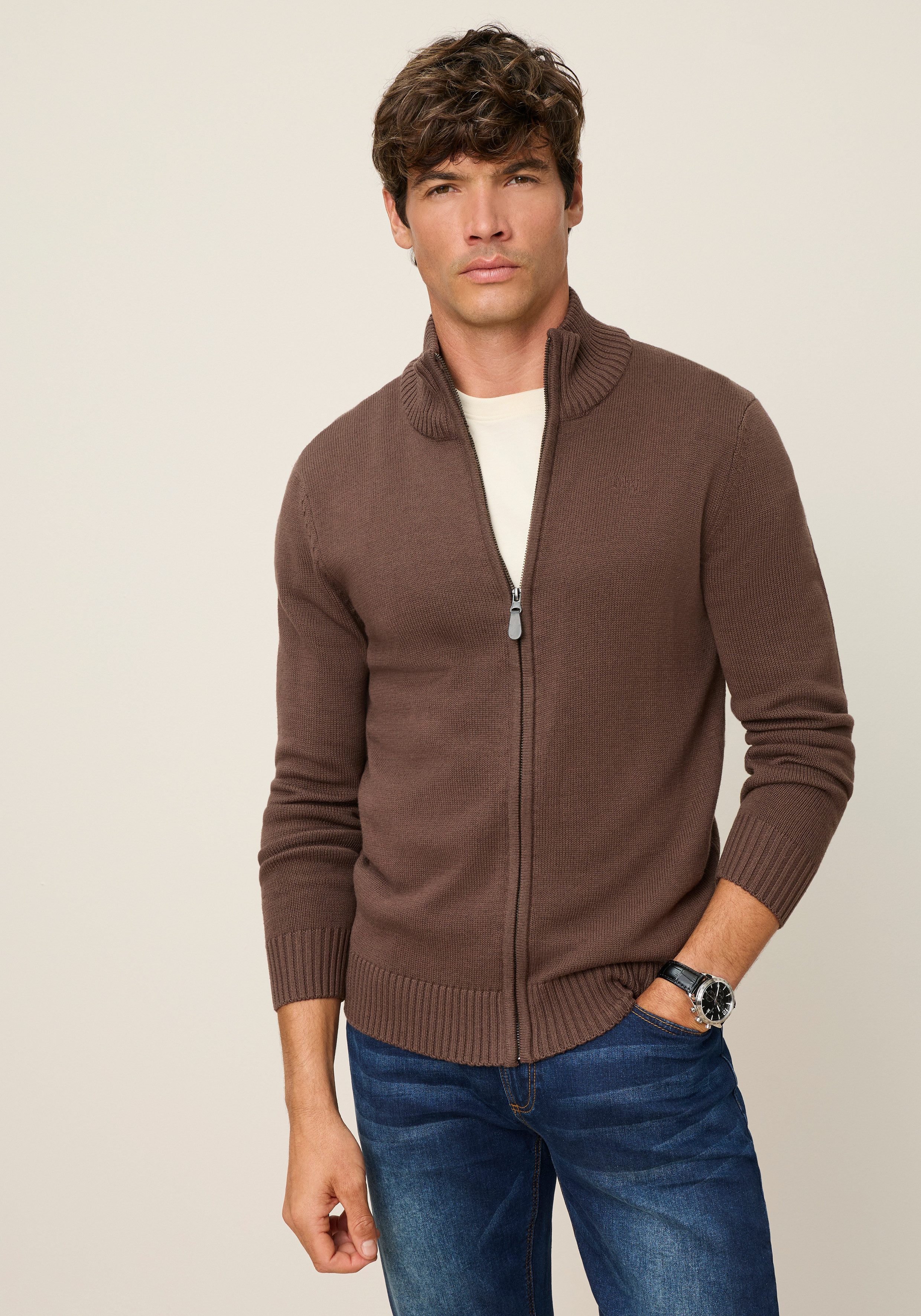 Man's World Strickjacke in vielen Farben! Preis- Leistungsbestseller aus Baumwollmischung, bequeme Paßform