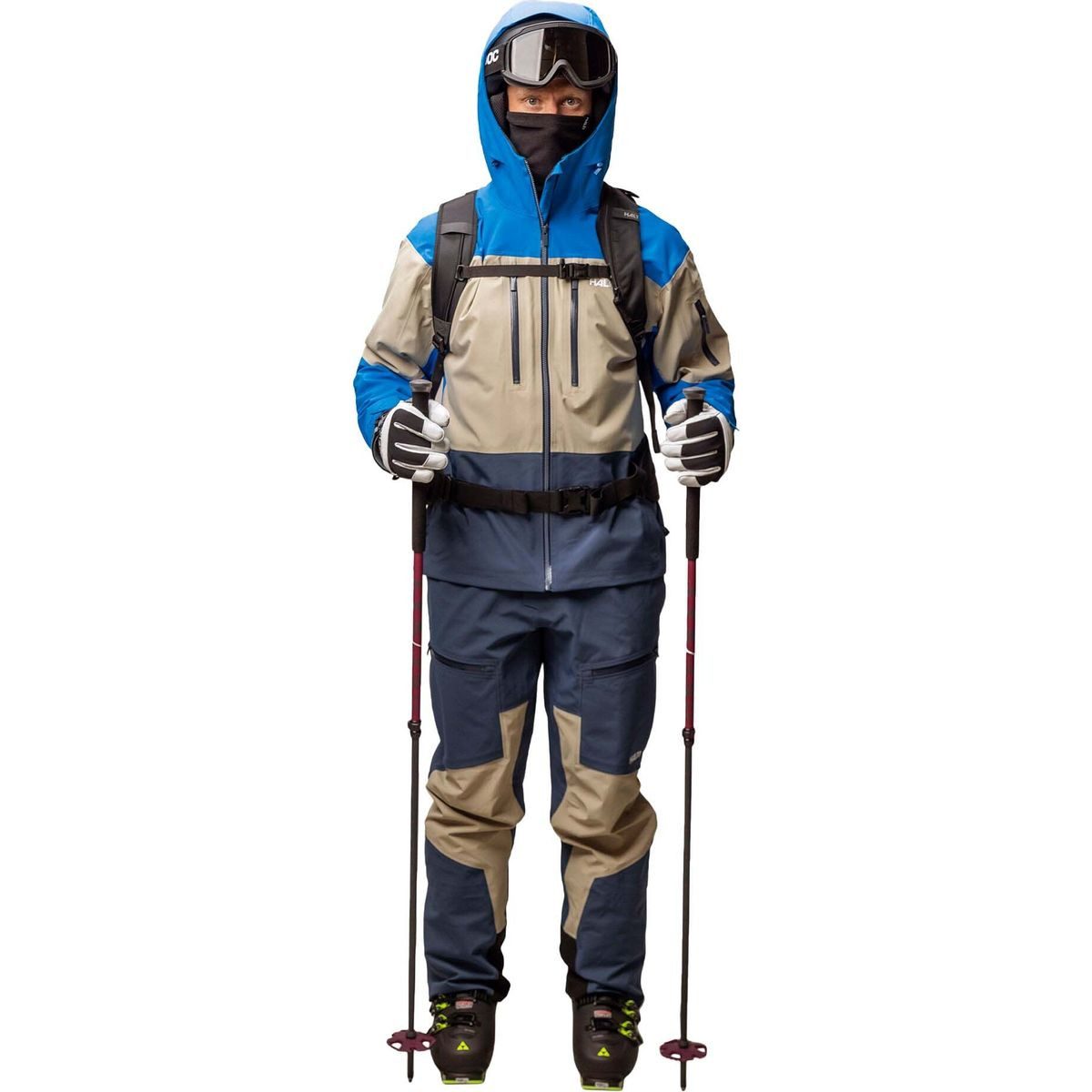 HALTI Skijacke Rizle Unisex 3L DX Ski Jacket Vielseitige 3-Lagen-Skijacke mit DrymaxX® Nano für optimalen Schutz