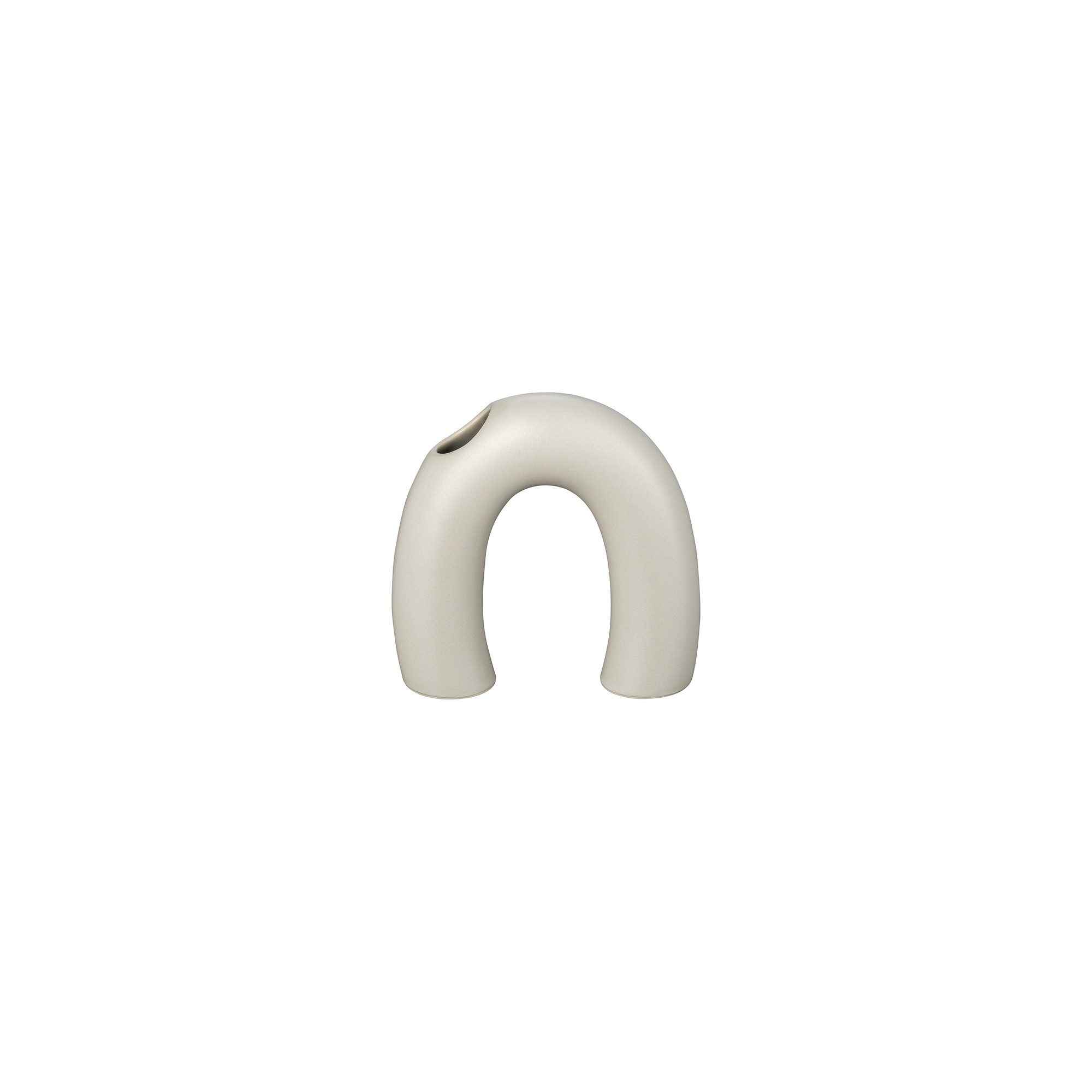 blomus Dekovase -KAGETSU- Vase aus Keramik: Zeitlose Eleganz für jeden Raum & Anlass, Designerstück, Hochwertig, Elegant, Steingut, Bogenform, Glanzglasur