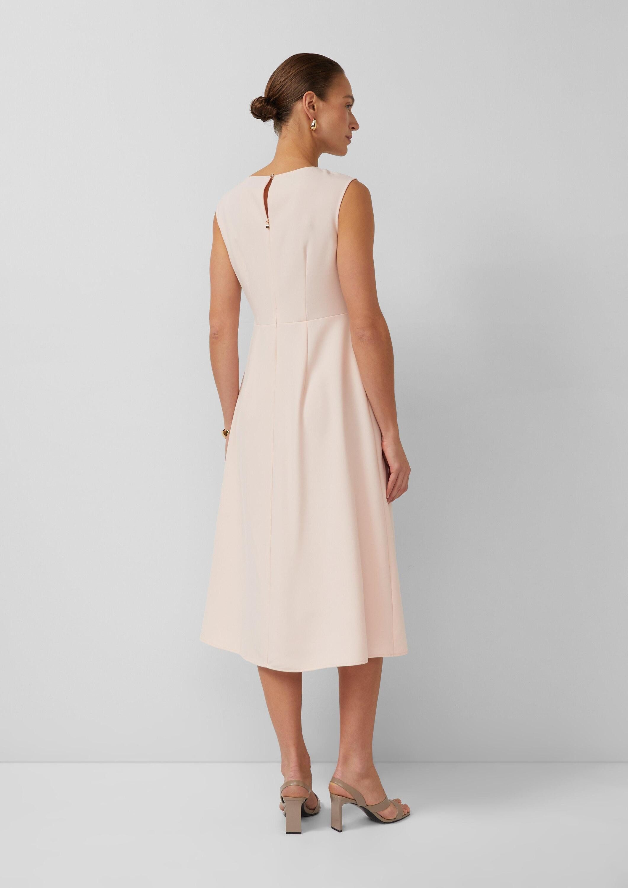s.Oliver Midikleid Kleid Ärmelloses Midikleid mit Faltendrapierung