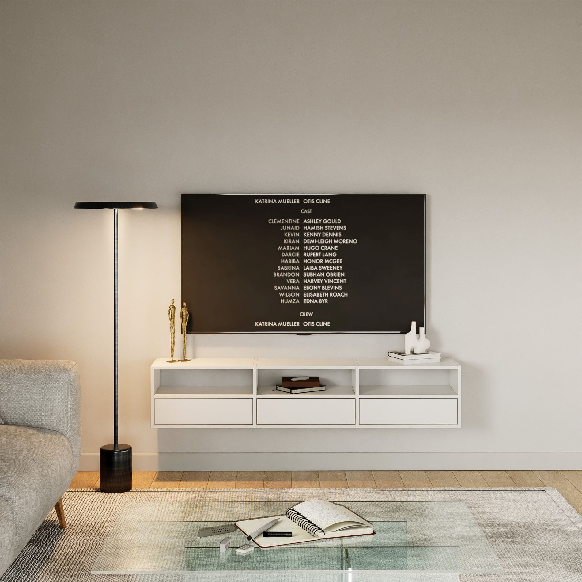 Selsey TV-Schrank FRAMME TV-Lowboard hängend 150 günstig online kaufen