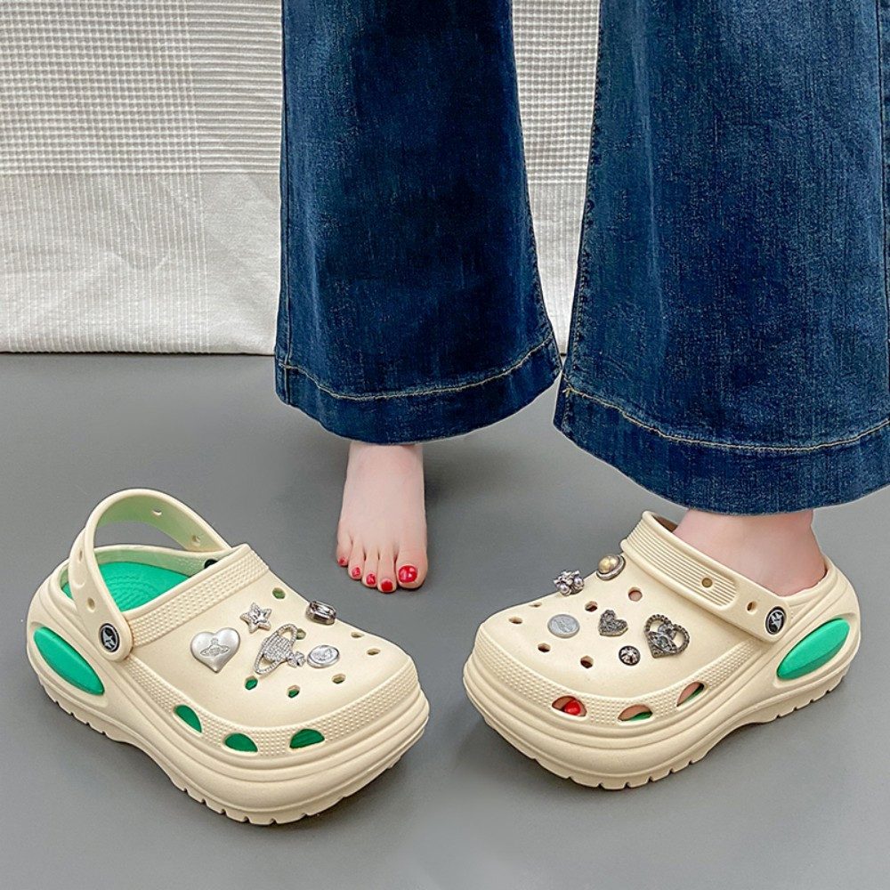 HUSK'SWARE Clog (Lässiger, lockerer Stil, EVA abriebfeste Sohle) Bequemer Stoff, hautfreundliches Innenfutter