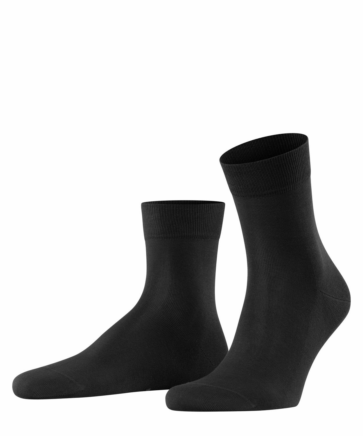 (1-Paar) FALKE aus Black Tiago (3000) Baumwolle Quarter Kurzsocken Socken