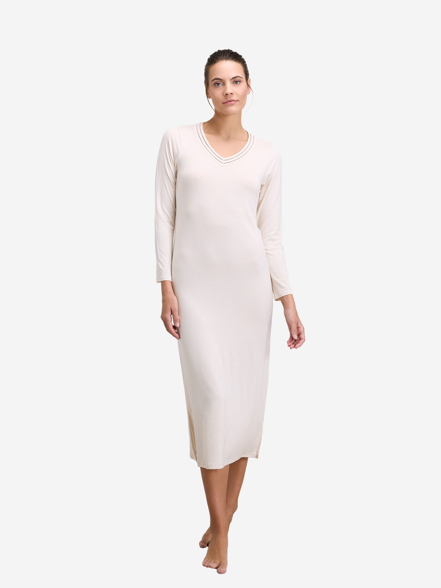 Goldenbay Nachthemd Plumeria Schlafkleid, Nachtkleid, Schlafhemd
