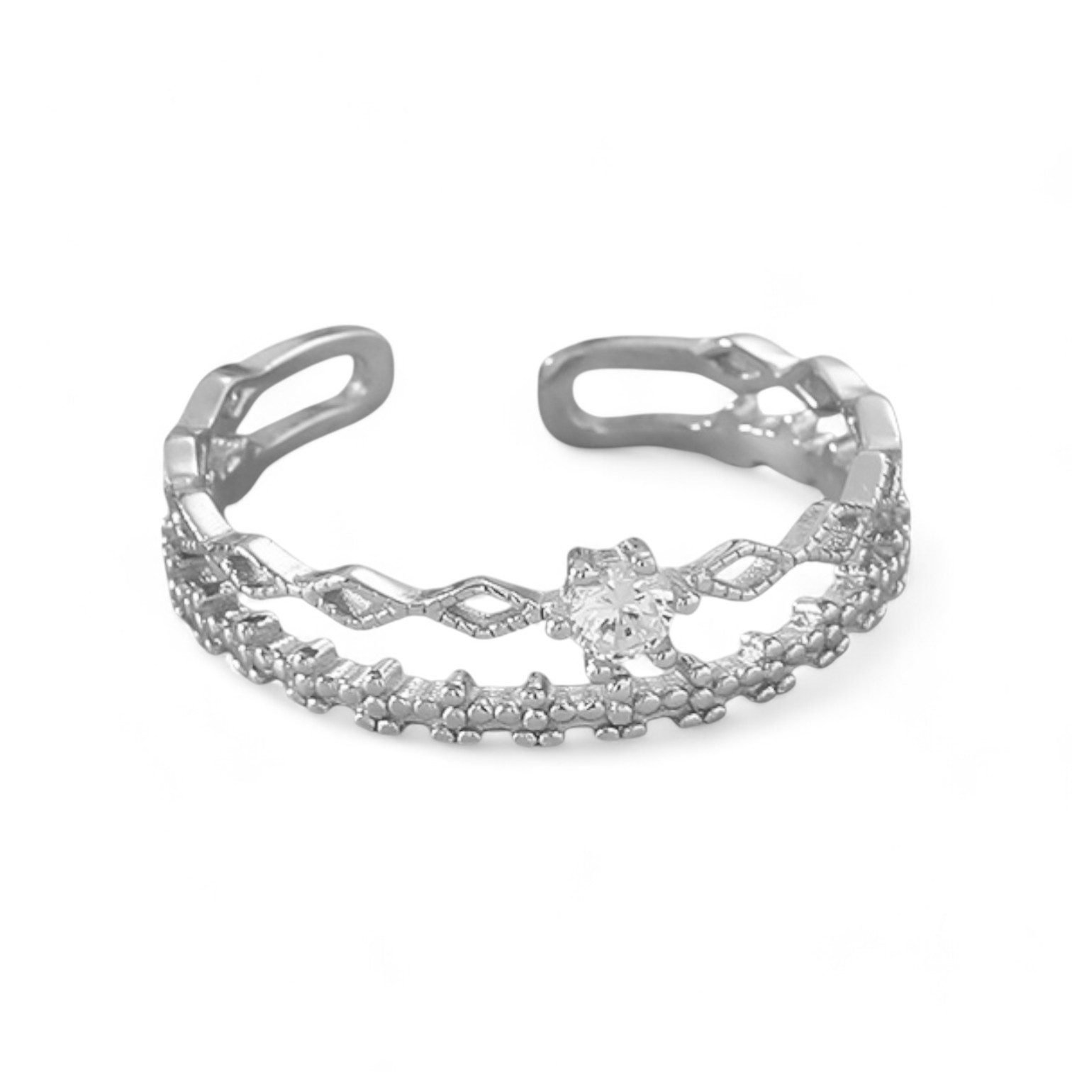 Eyecatcher Silberring 925 Sterling Silber eleganter günstig online kaufen