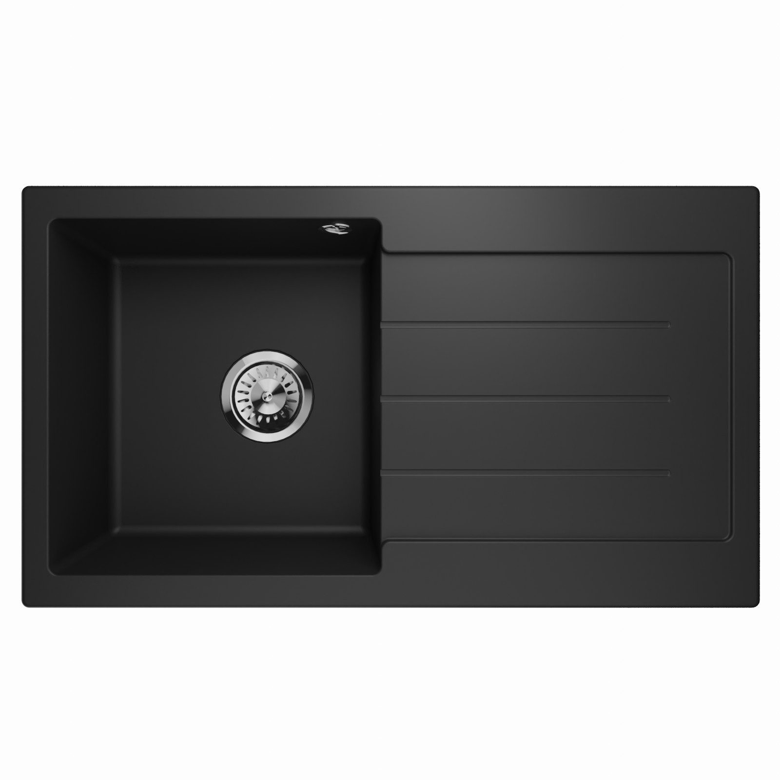 QLS Küchenspüle Master 1.0 Rechts, Granit-Spülbecken, Einbauspüle Einzelbec günstig online kaufen