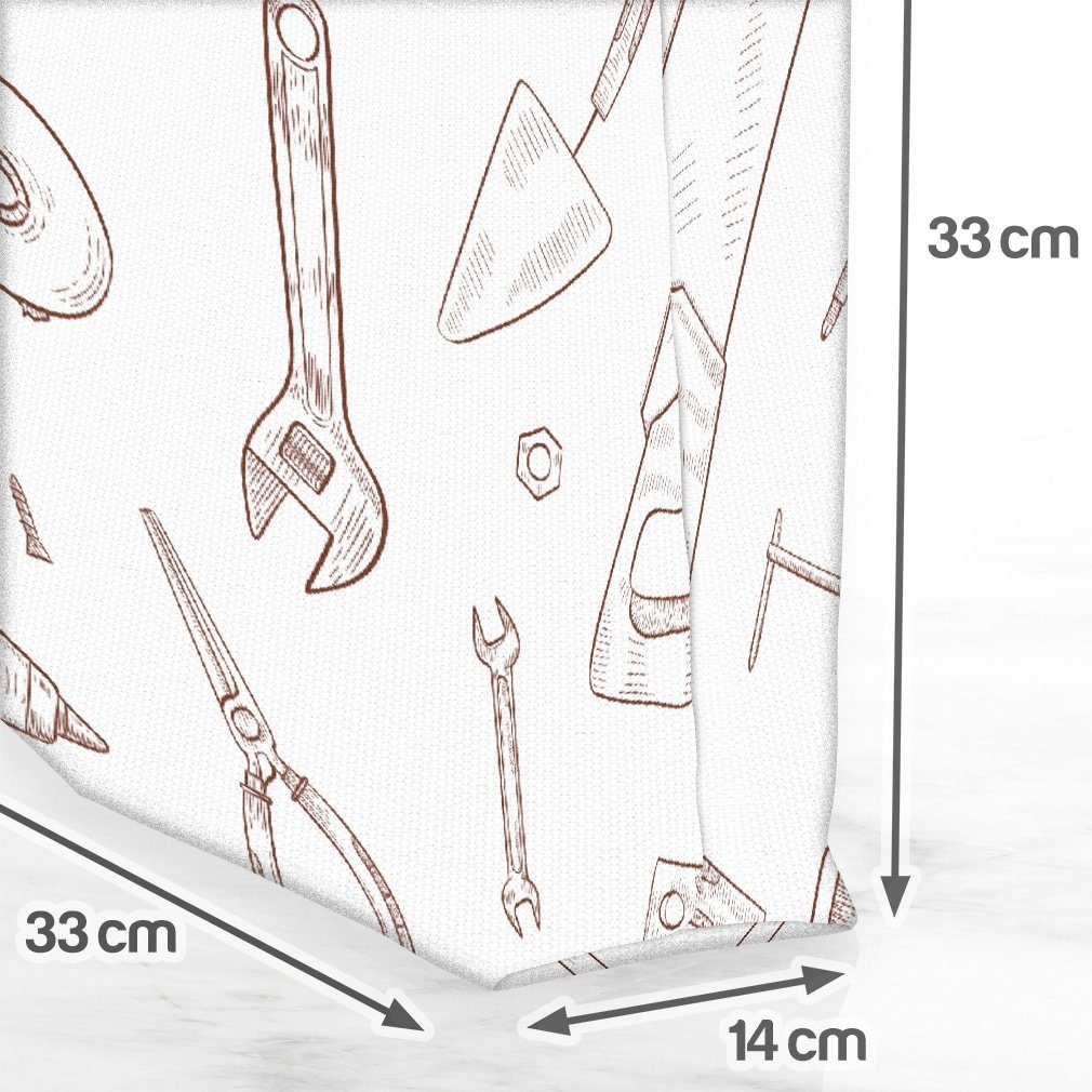 Baumeister Reparatur Kinder Werkzeug Werkzeuge (1-tlg), Henkeltasche VOID Zang Baumeister Grafik