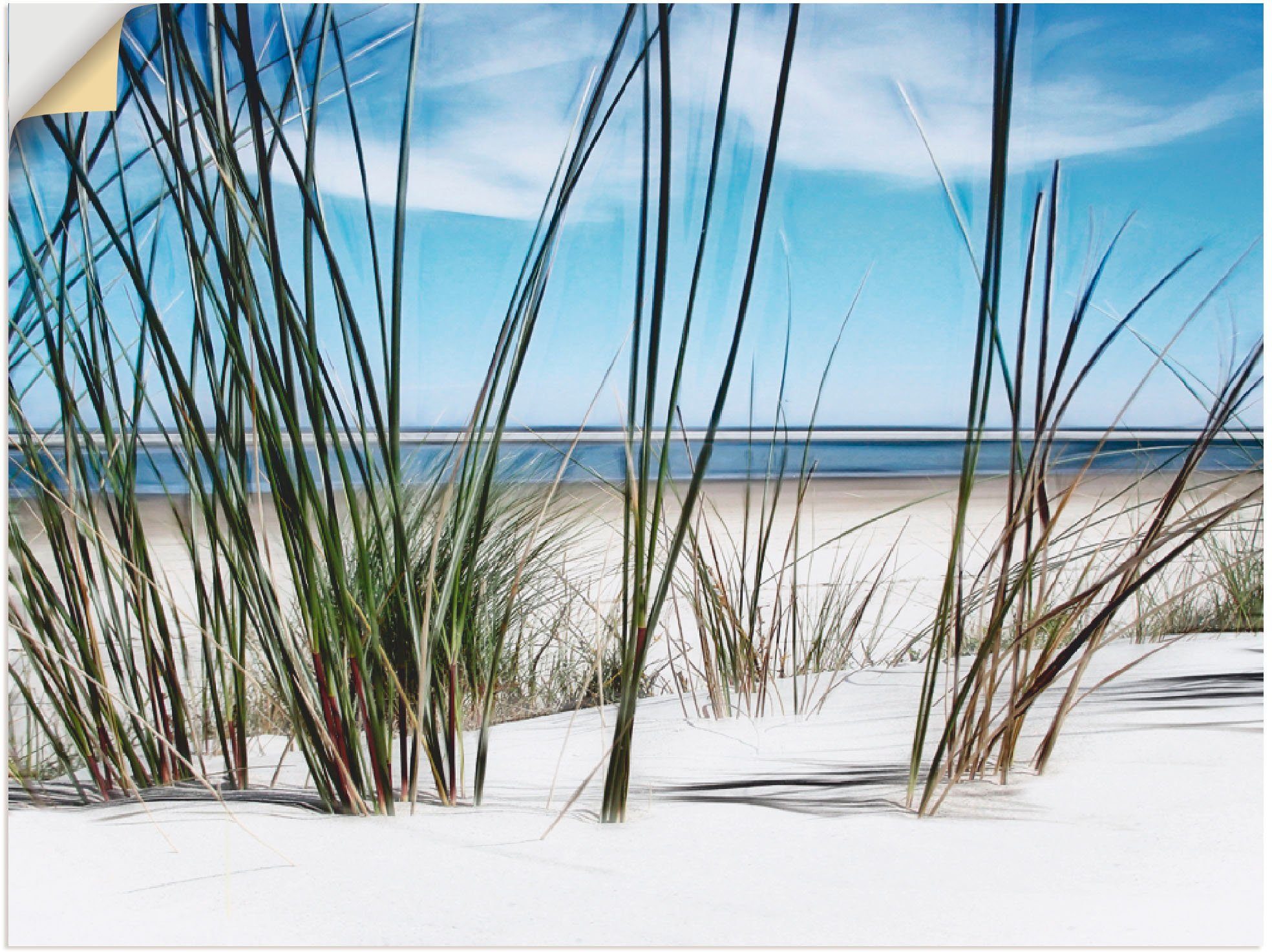 Artland Wandbild Düne, Strand (1 St), als Leinwandbild, Wandaufkleber oder Poster in versch. Größen