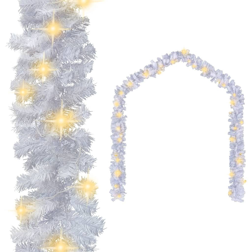 vidaXL Girlanden 5 m Weihnachtsgirlande mit LED-Lichtern 5 m Weiß