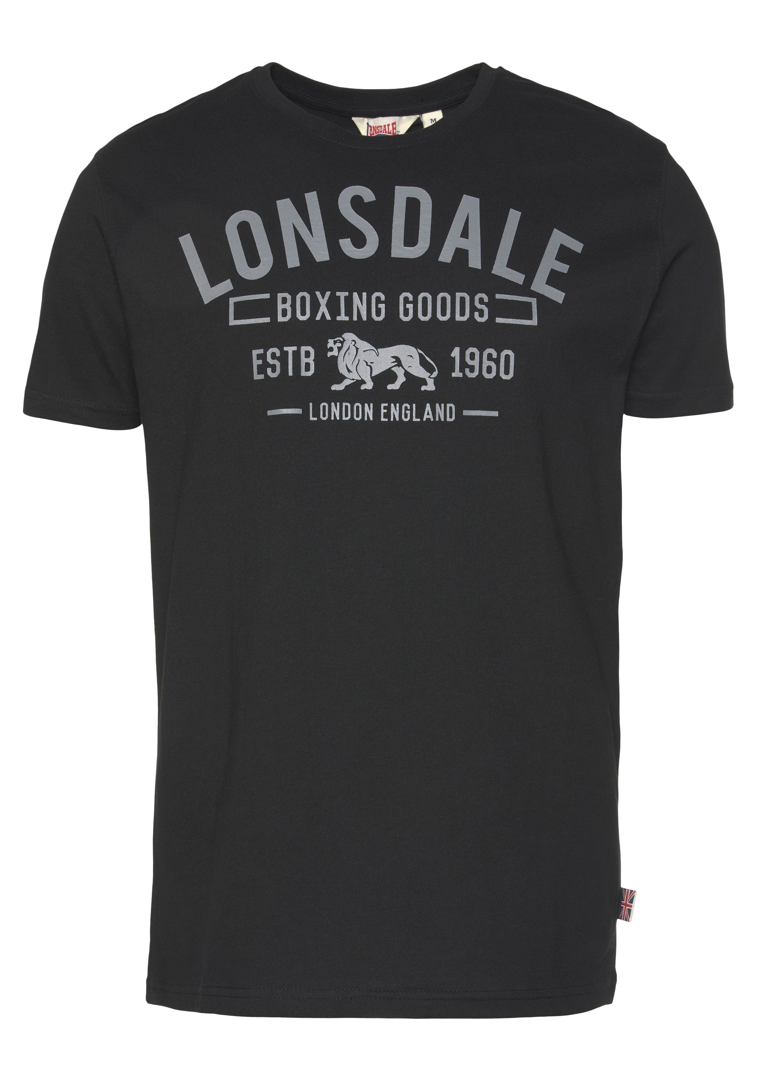 Lonsdale T-Shirt Black/Grey PAPIGOE