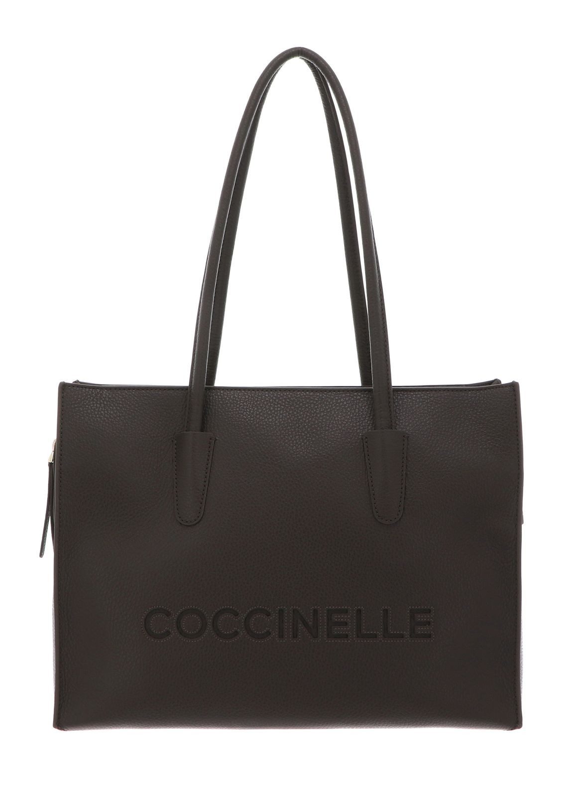 COCCINELLE Shopper Handbag Grained Leather, aus echtem Rindsleder