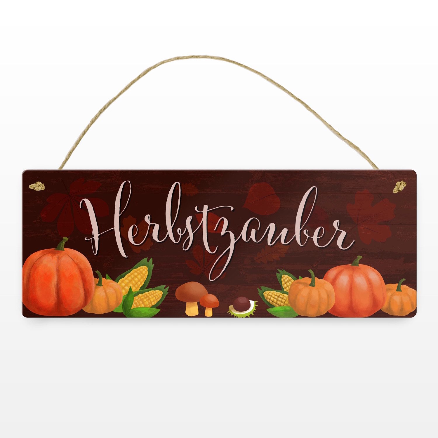 speecheese Metallschild Herbstzauber Metallschild mit Pilzen und Kürbissen günstig online kaufen
