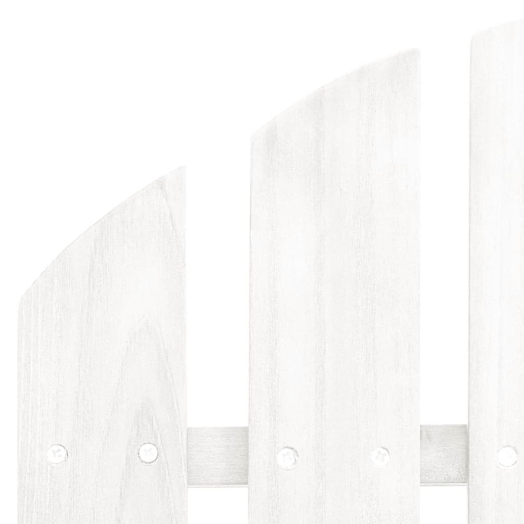 vidaXL Massivholz Gartenlounge-Set Tisch Adirondack-Gartenstuhl (1-tlg) Weiß, mit Tanne