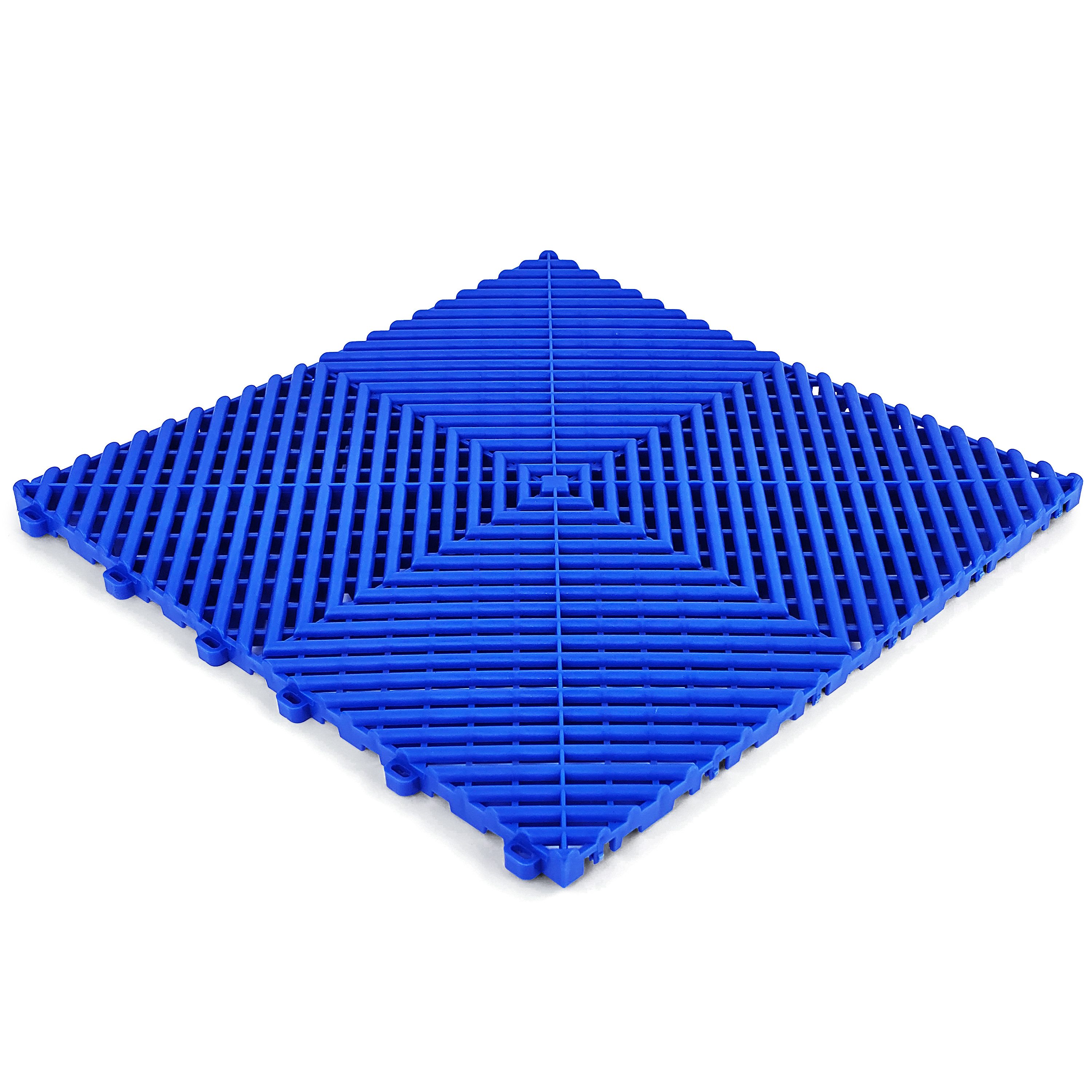 RAMROXX Klickfliesen Performance Bodenfliese Garagenboden Blau 40x40cm 6 Stück 0,96qm