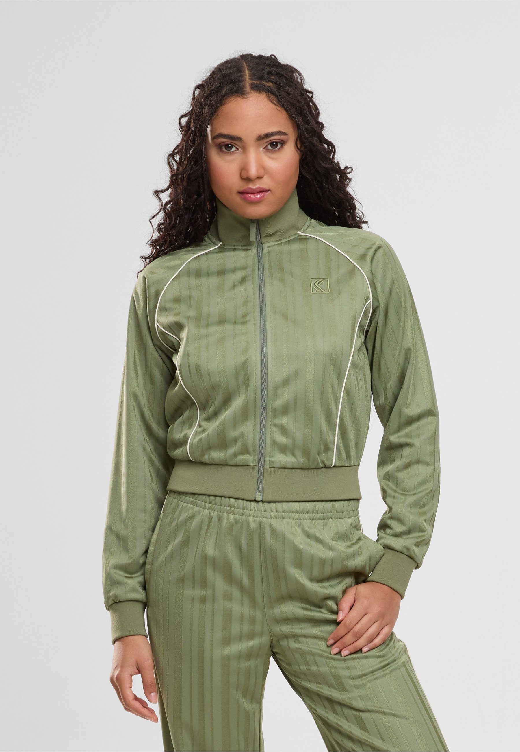 Karl Kani Outdoorjacke Karl Kani OG Shadow Stripe Cropped Trackjacket (1-St)