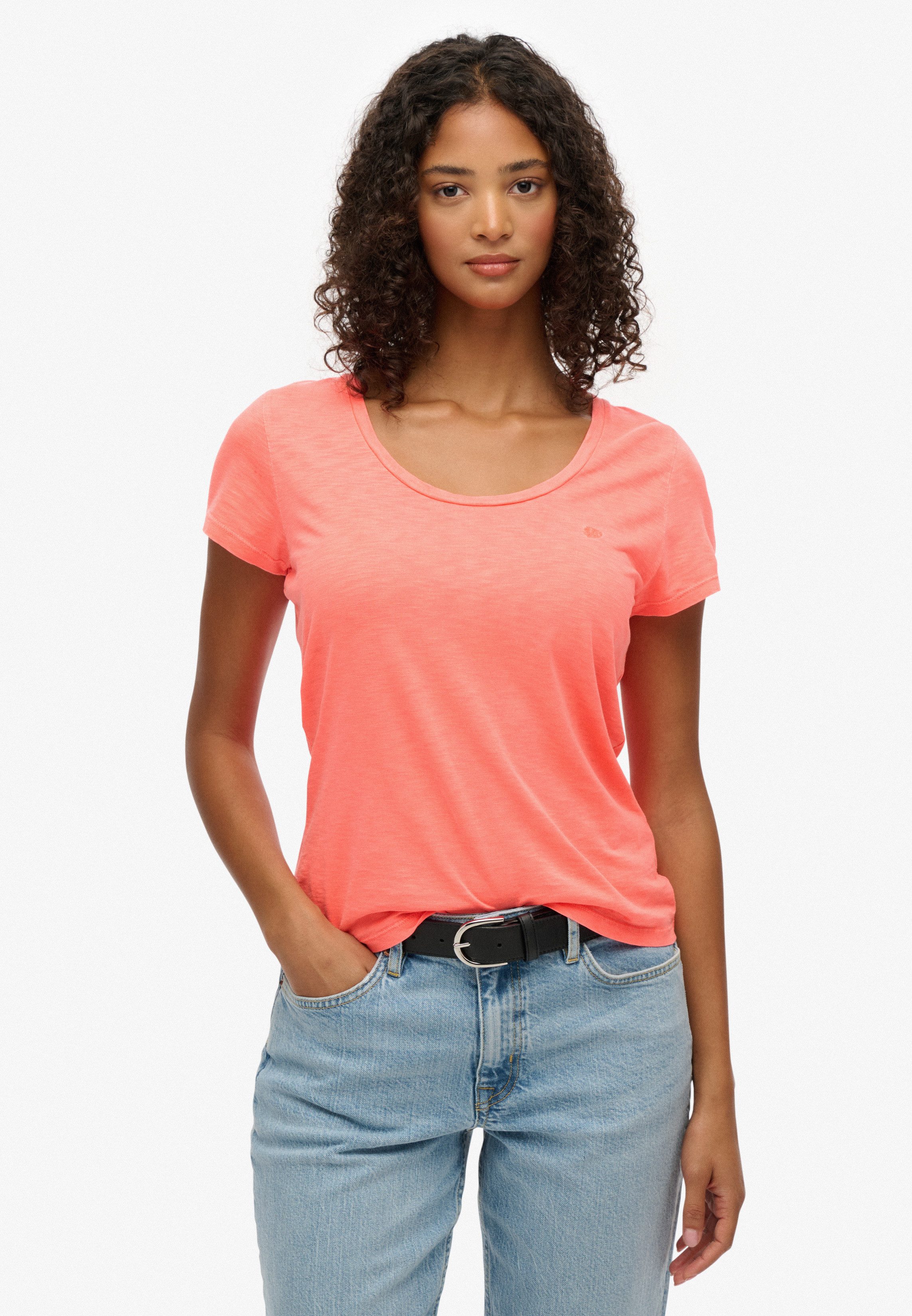 Superdry T-Shirt STUDIOS SCOOP NECK TEE günstig online kaufen