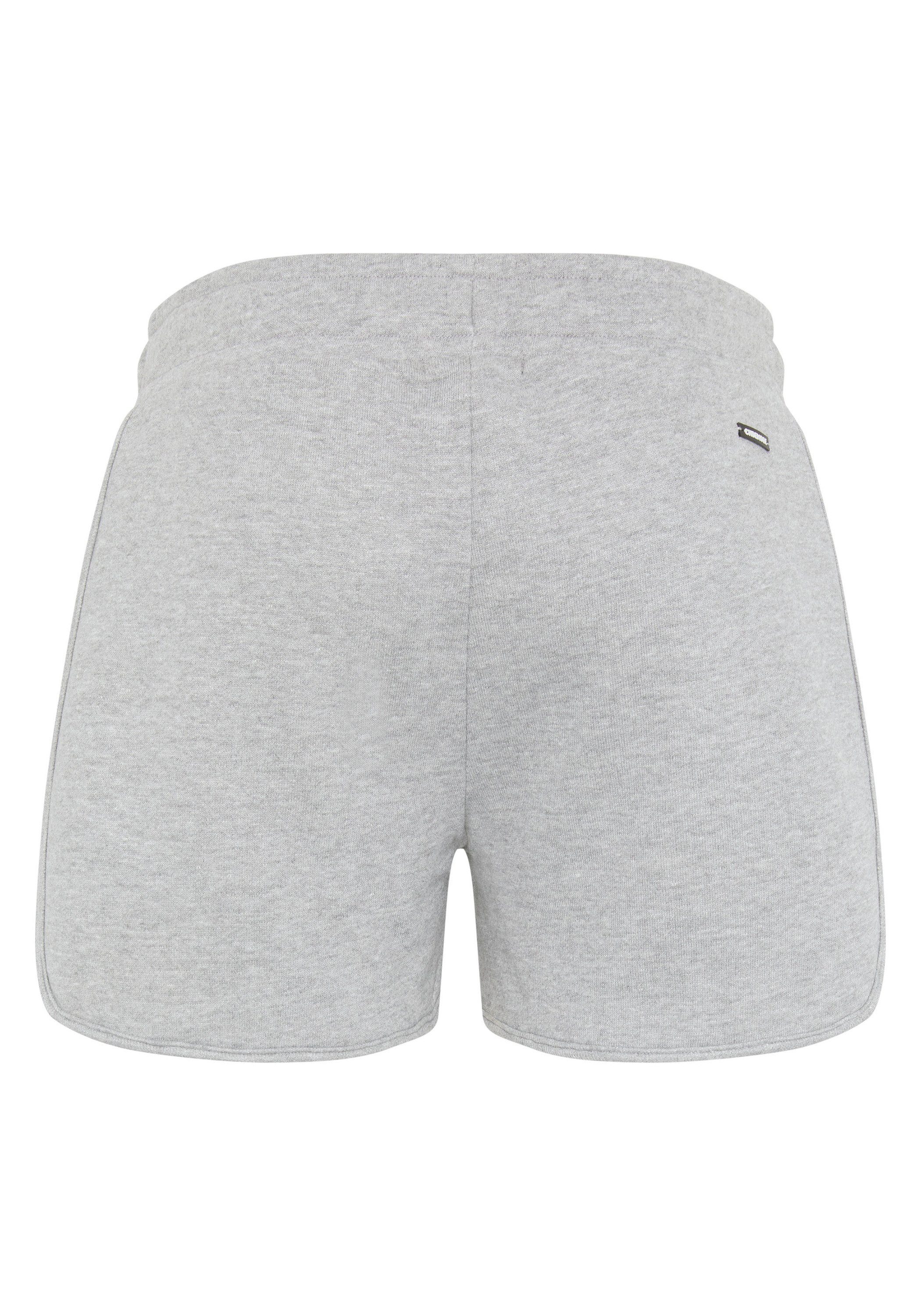 breitem Neutral 1 Melange Chiemsee Gray Sweat-Shorts Sweatshorts mit Bund