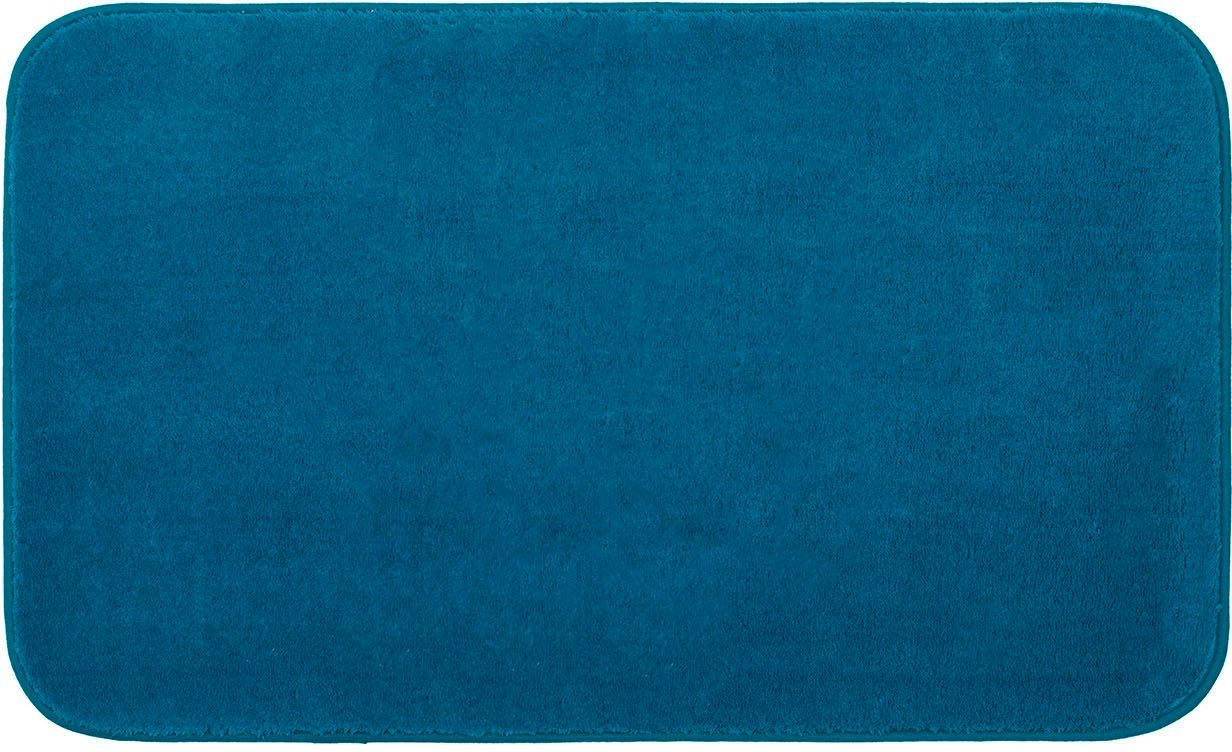 Gözze Badematte Rio Premium, Höhe 18 mm, rutschhemmend beschichtet, schnell trocknend, fußbodenheizungsgeeignet, Polyester, rechteckig, Badteppich, Uni Farben, waschbar, rechteckig & rund erhältlich