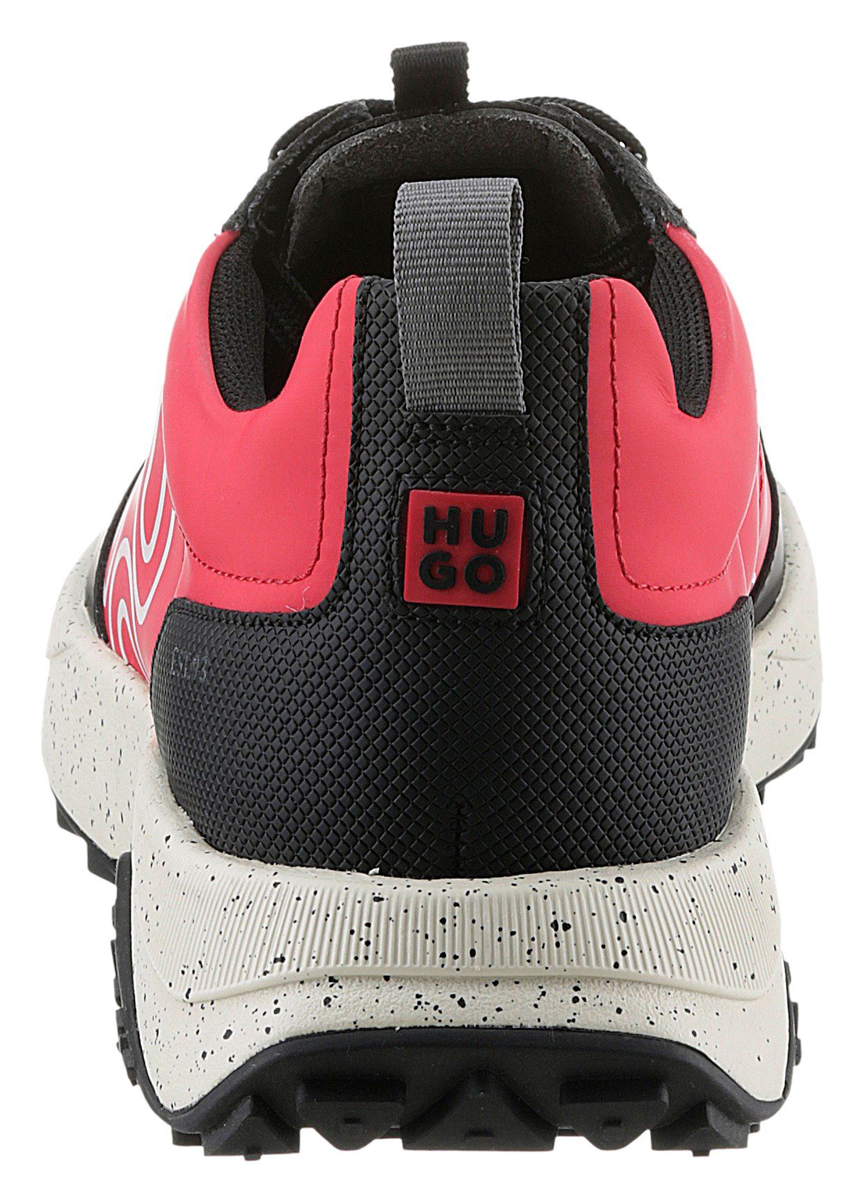 Sneaker rot-schwarz auffälligem Kane_Runn Logoschriftzug HUGO mit