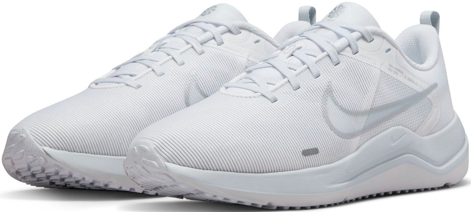 Nike DOWNSHIFTER 12 Laufschuh WHITE-METALLIC-SILVER-PURE-PLATINUM