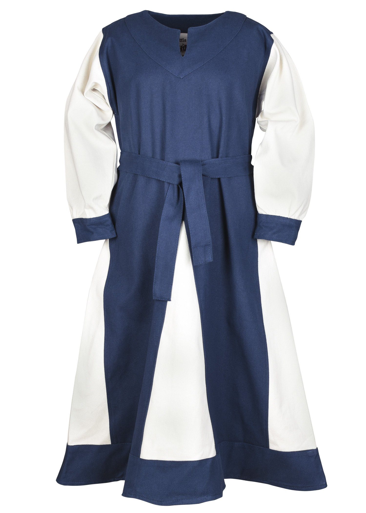 Battle Merchant Ritter-Kostüm Kinder-Wikingerkleid Solveig, blau/natur